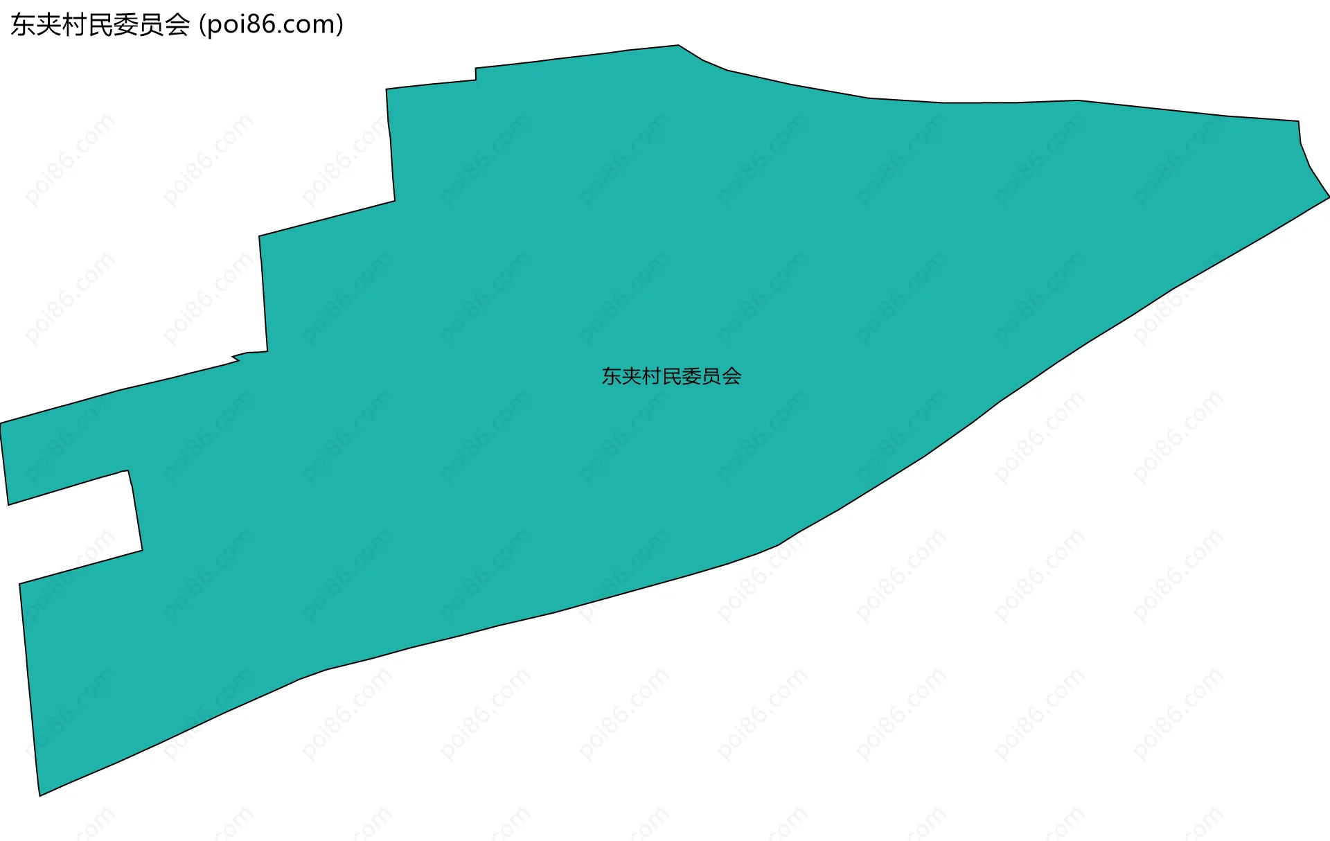 东夹村民委员会边界地图