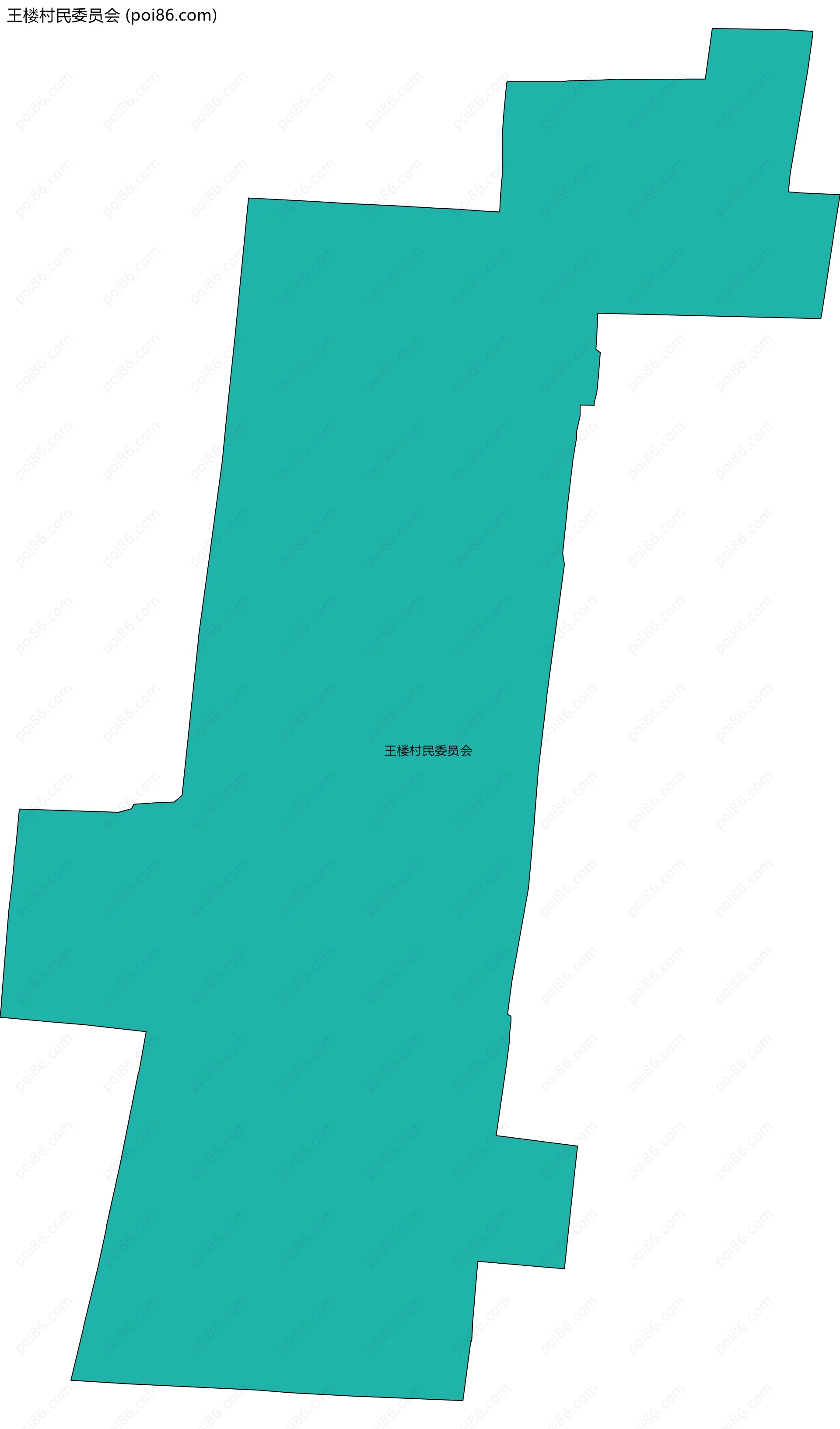 王楼村民委员会边界地图