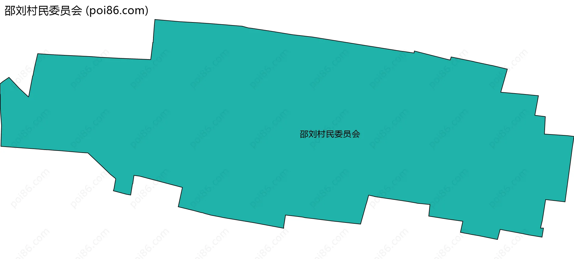 邵刘村民委员会边界地图