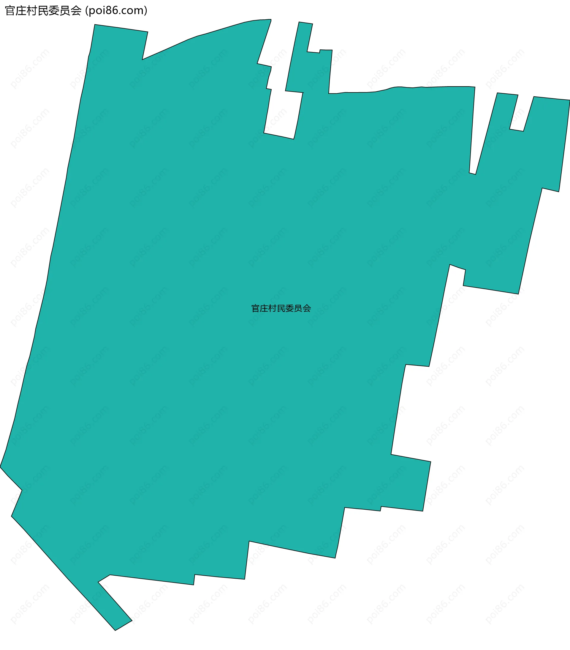 官庄村民委员会边界地图