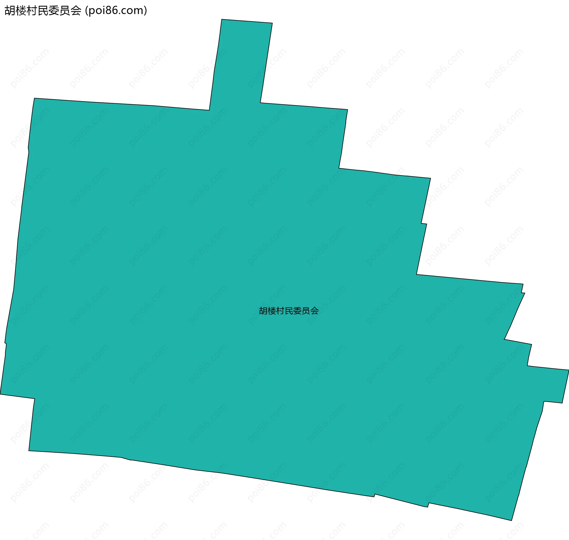 胡楼村民委员会边界地图