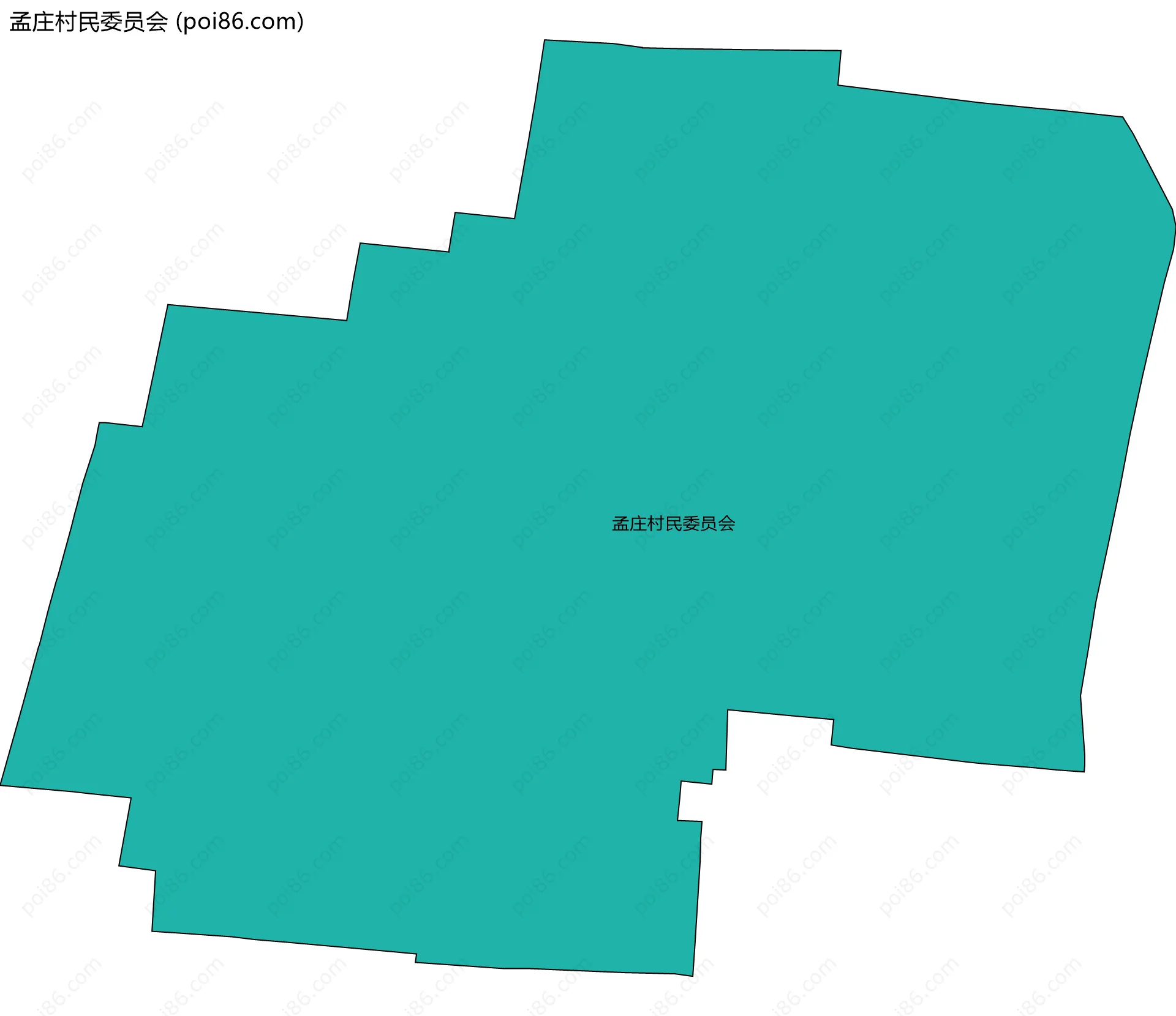 孟庄村民委员会边界地图