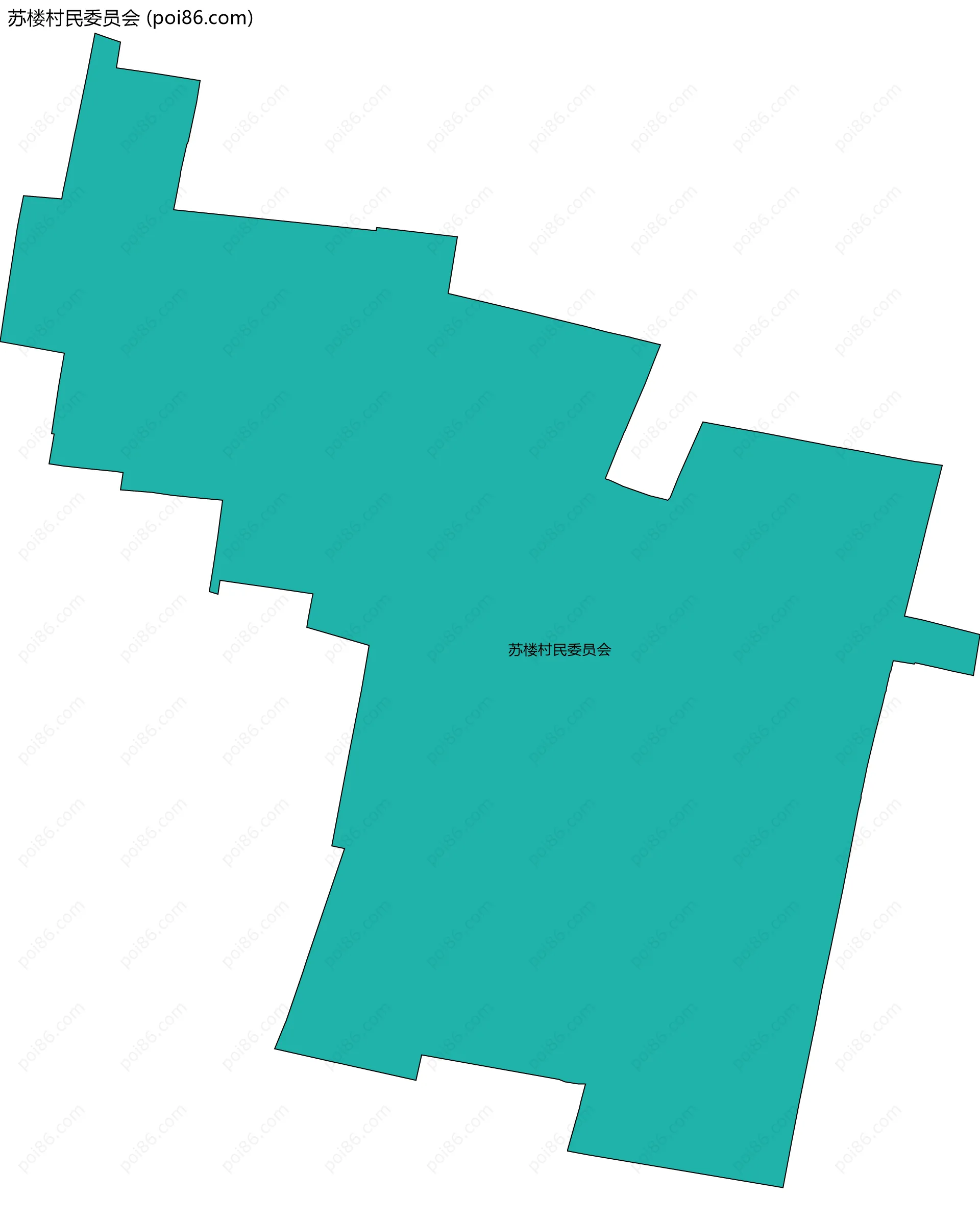 苏楼村民委员会边界地图