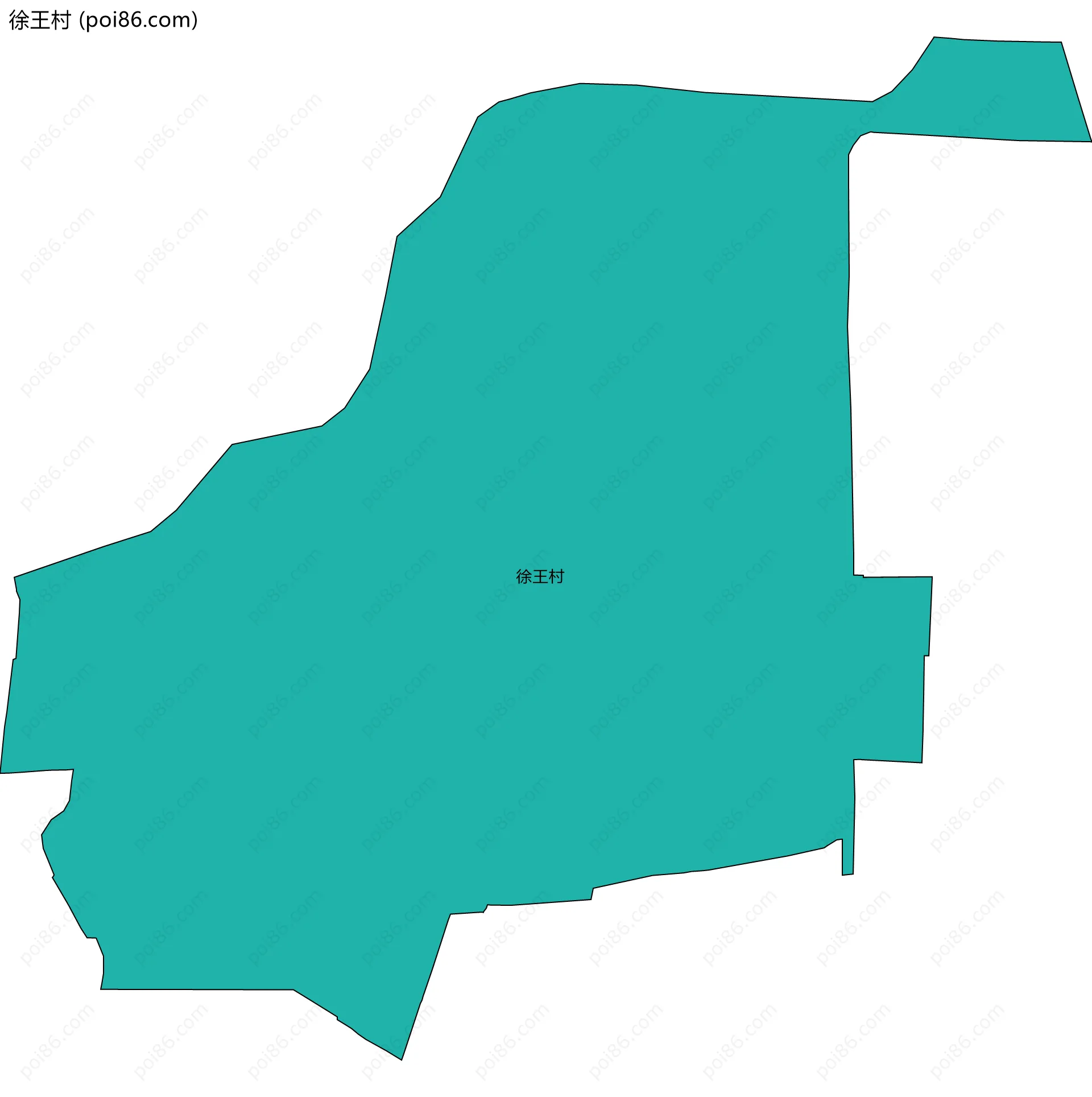 徐王村边界地图