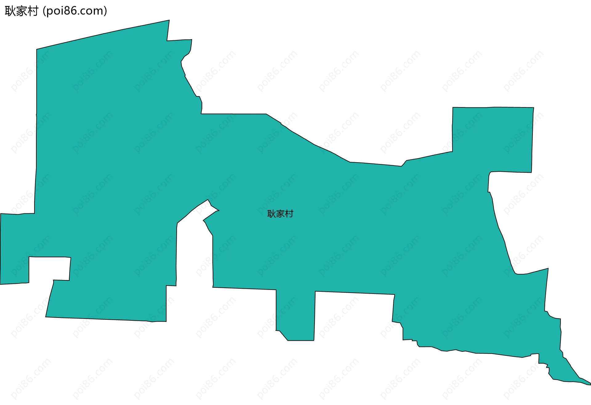 耿家村边界地图