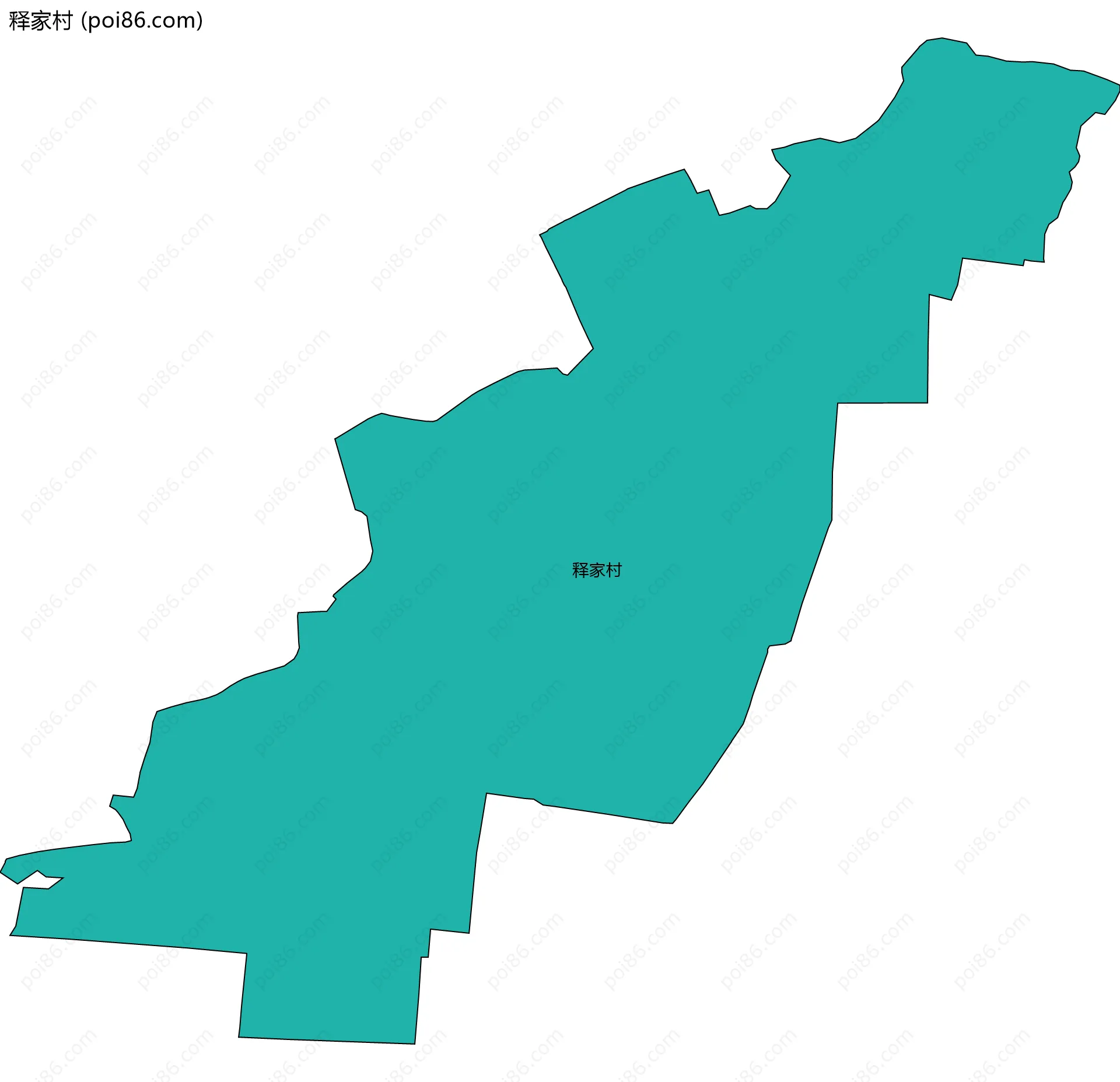 释家村边界地图