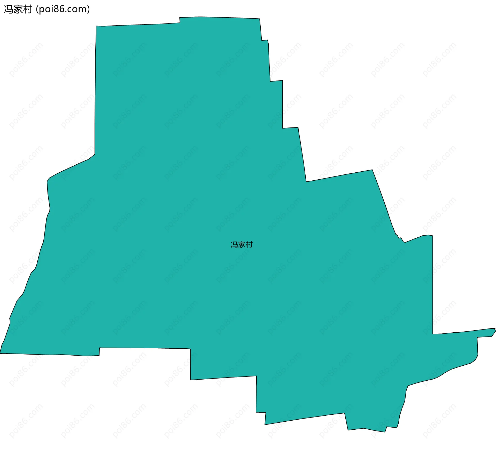 冯家村边界地图