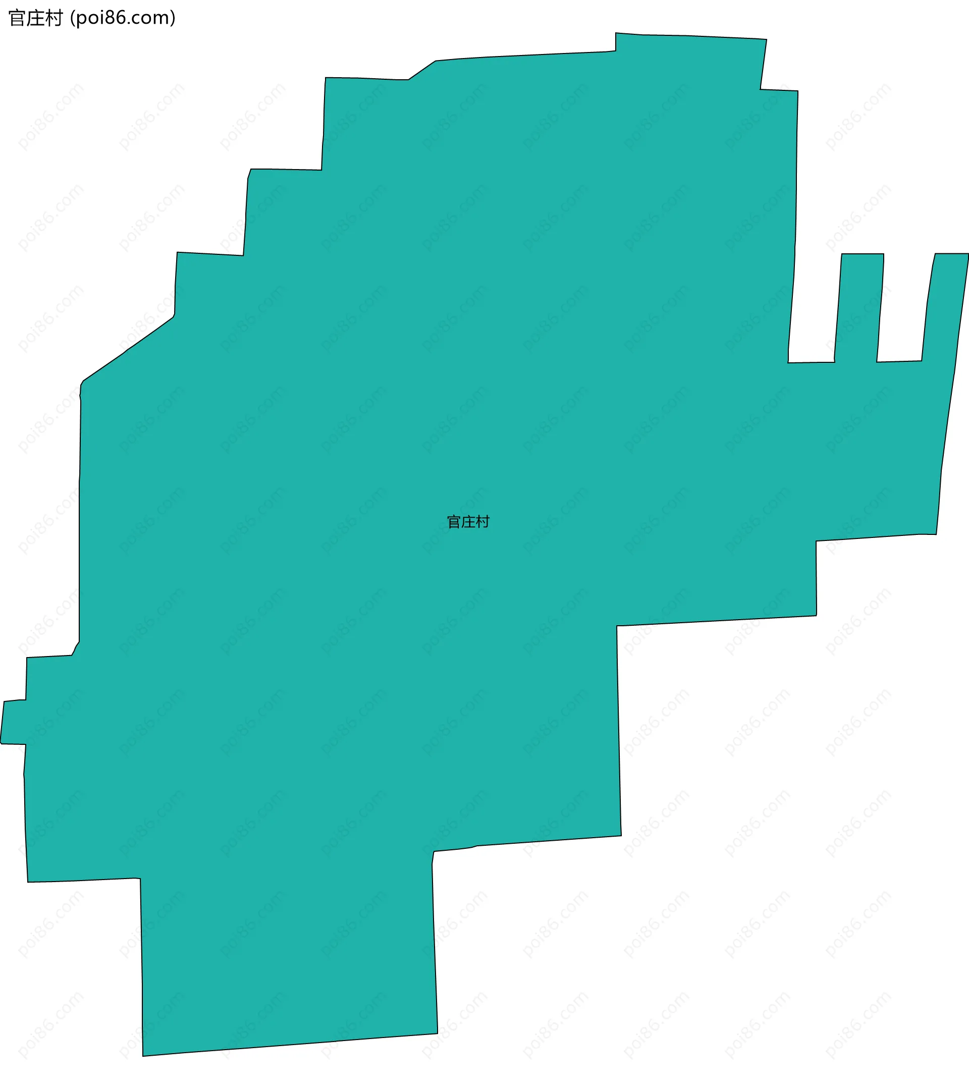 官庄村边界地图