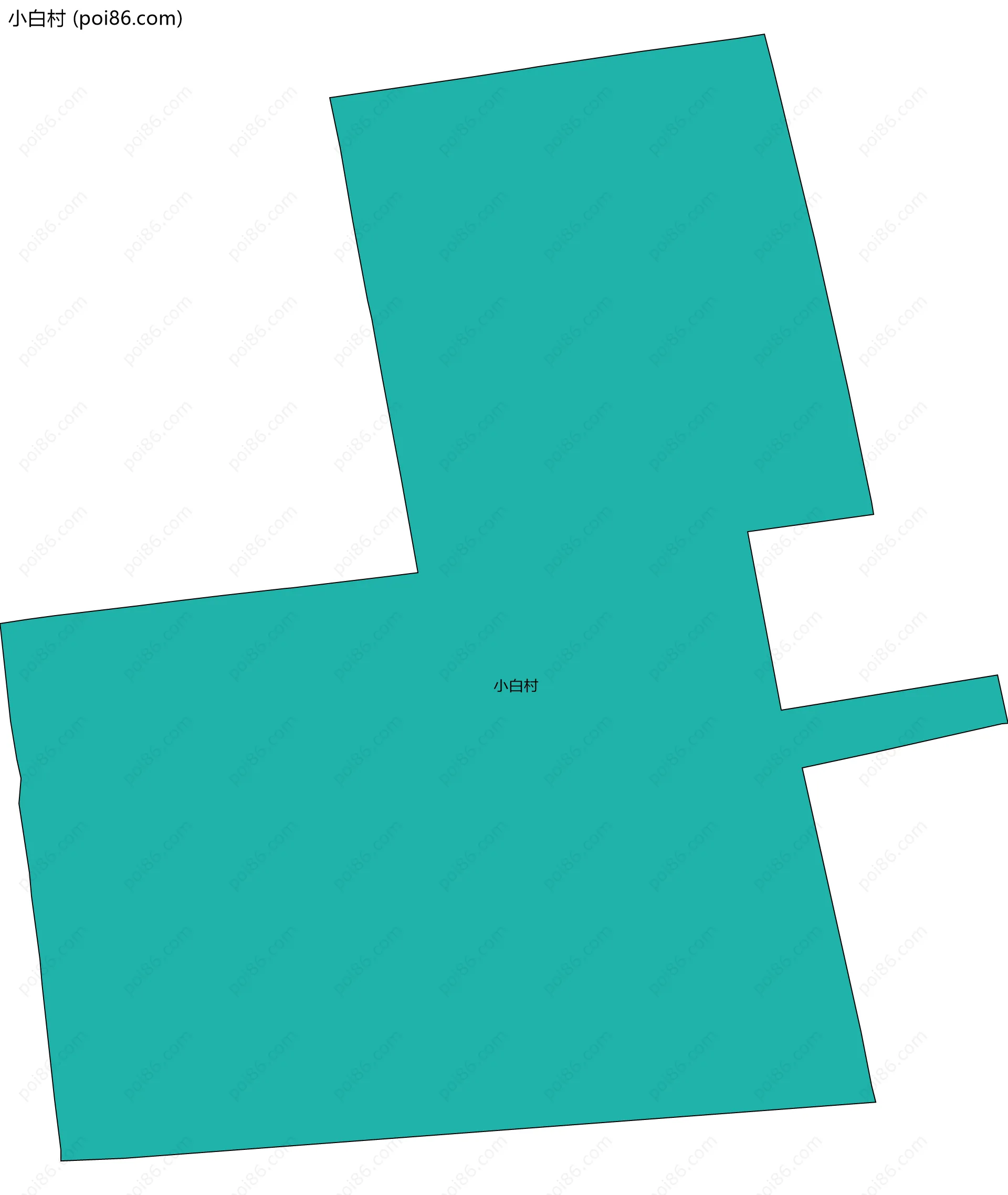 小白村边界地图