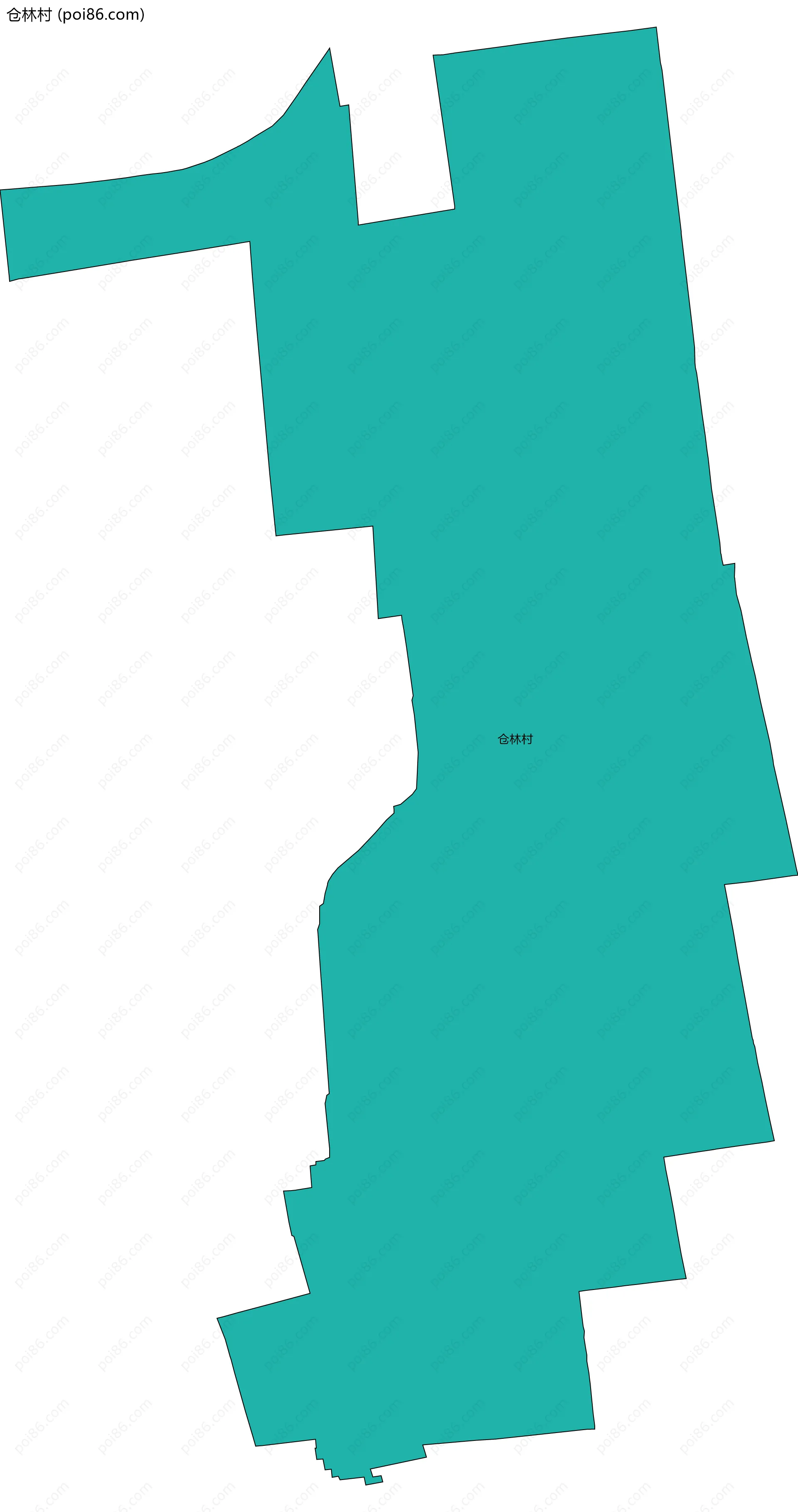 仓林村边界地图