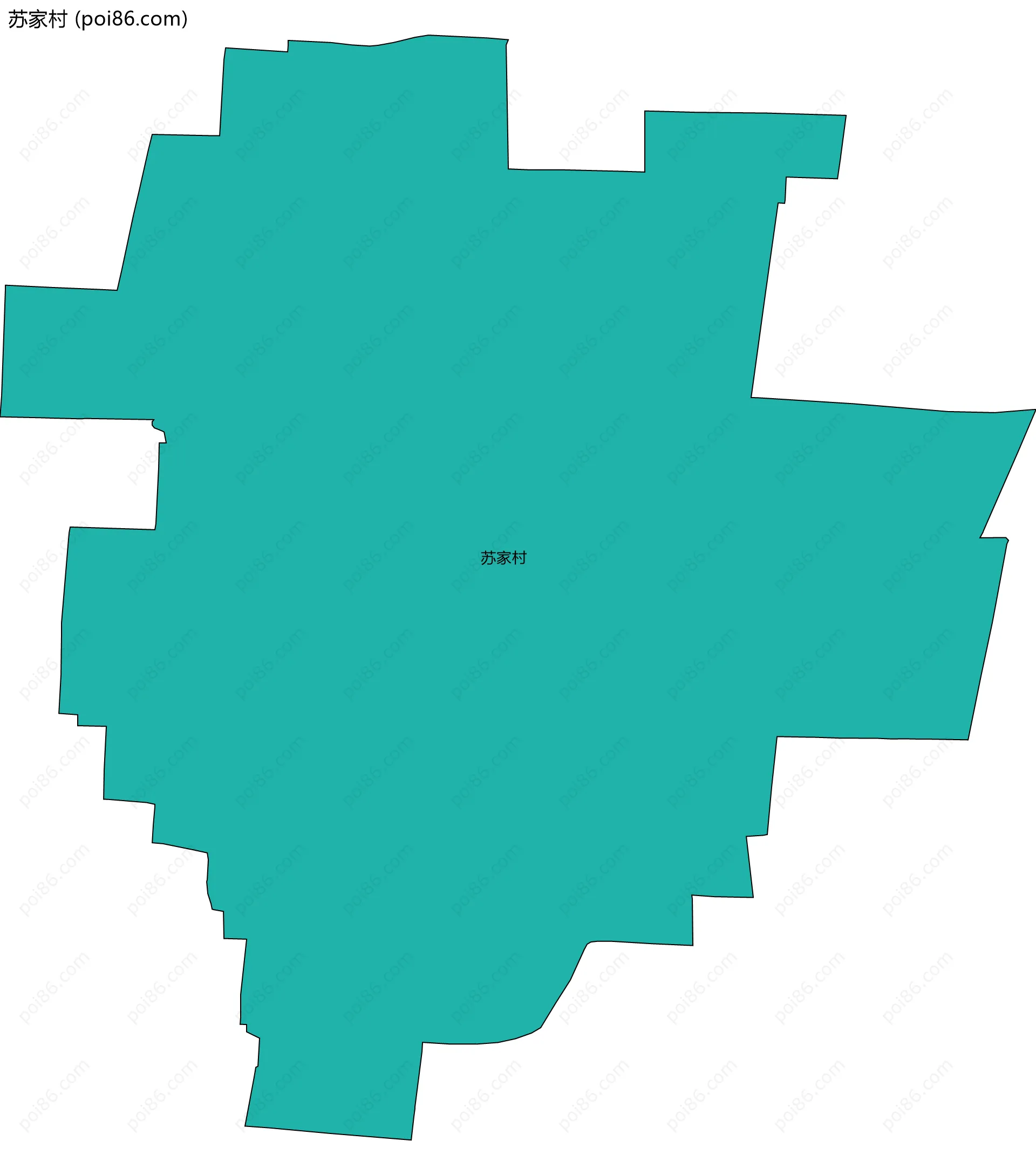苏家村边界地图