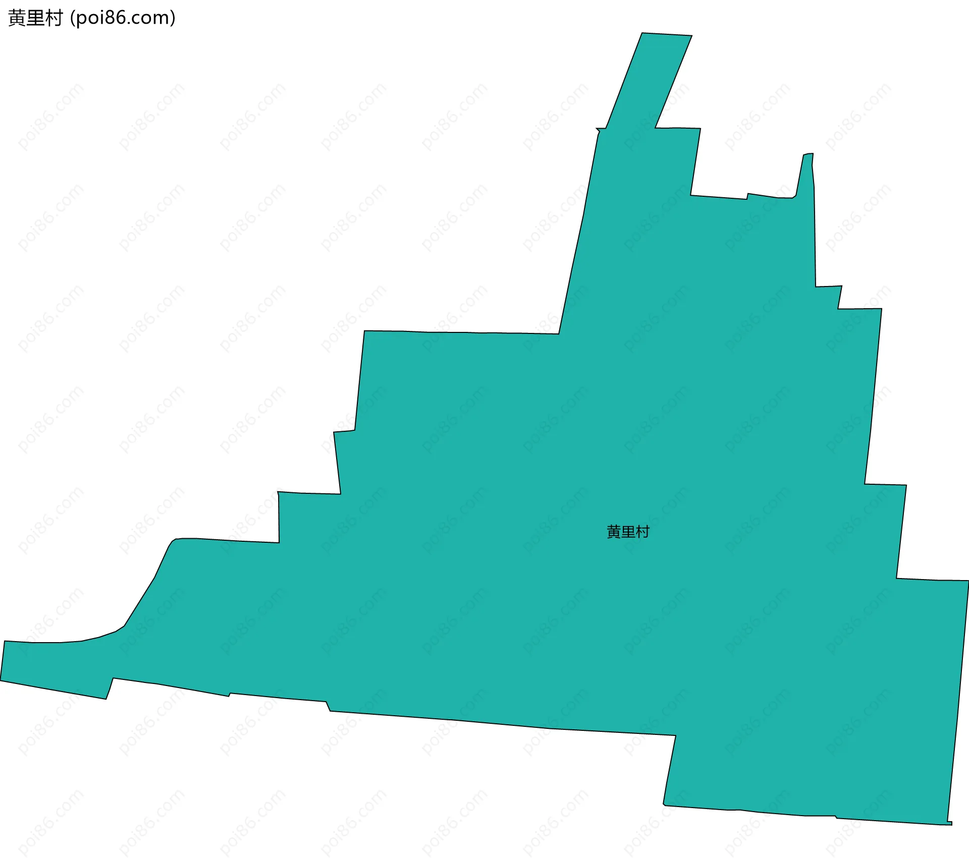 黄里村边界地图