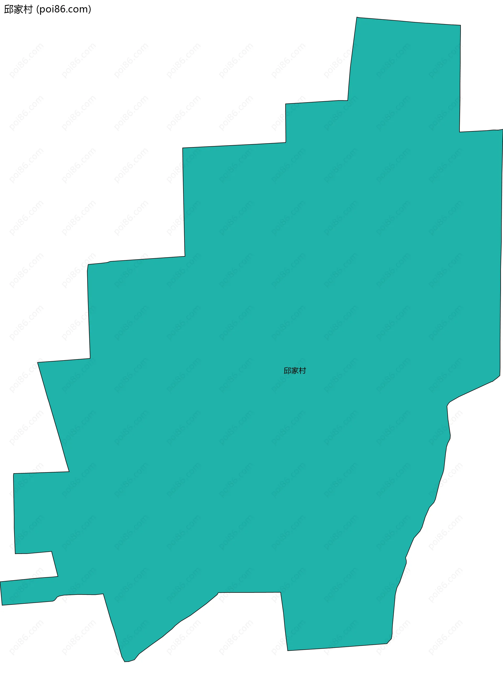 邱家村边界地图