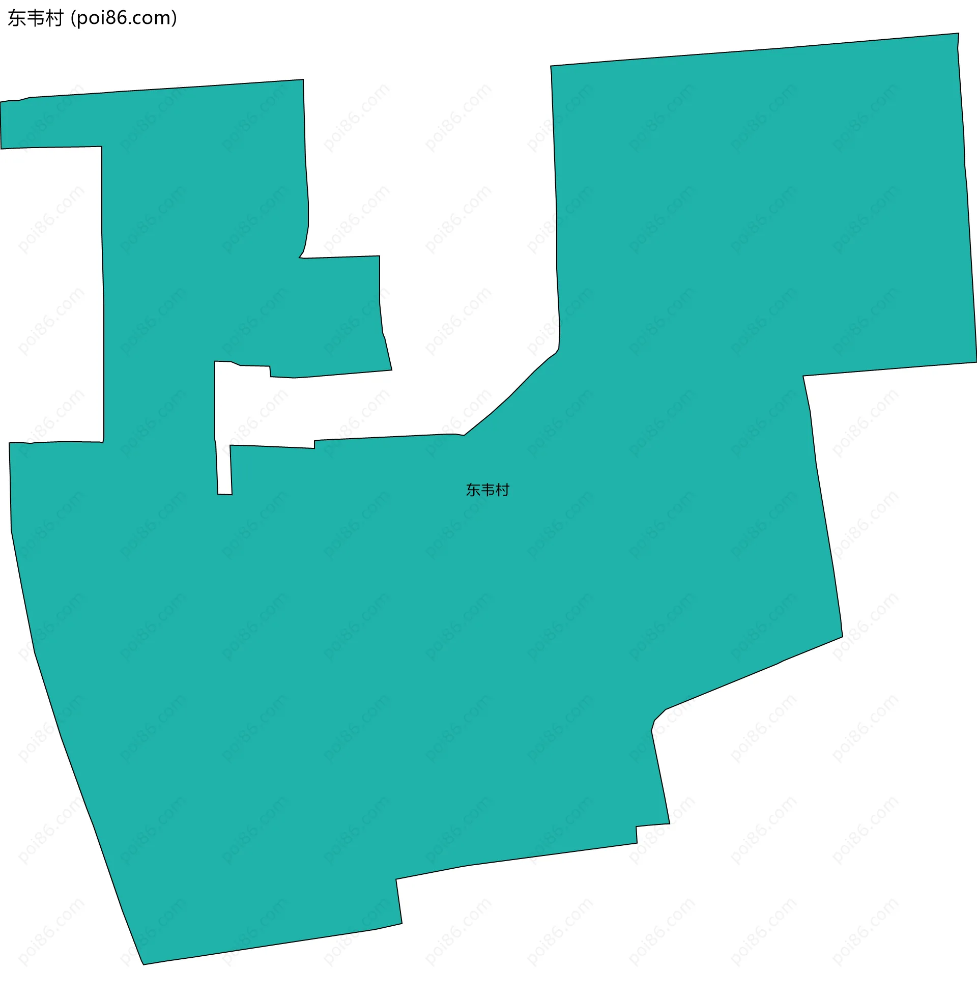 东韦村边界地图