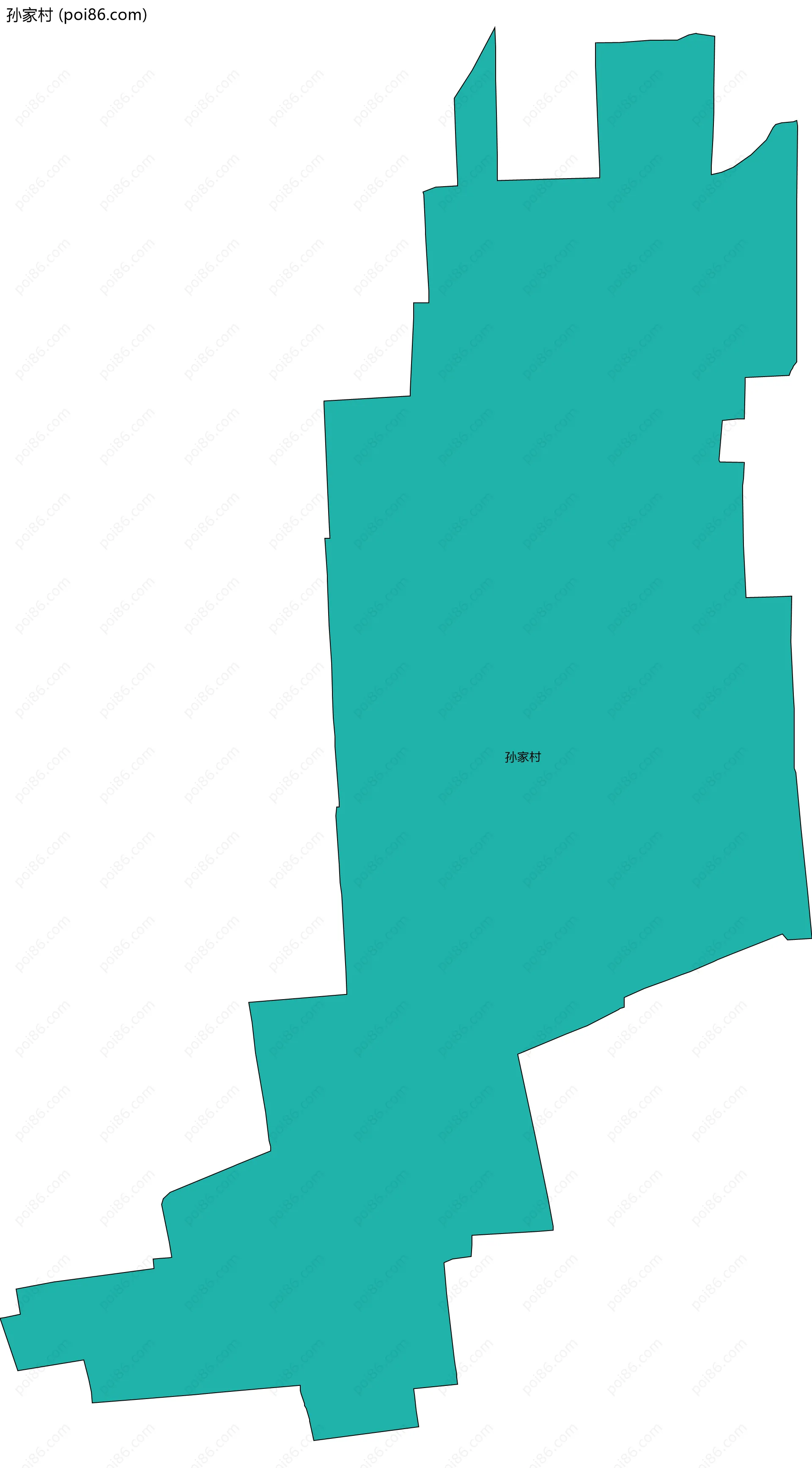 孙家村边界地图