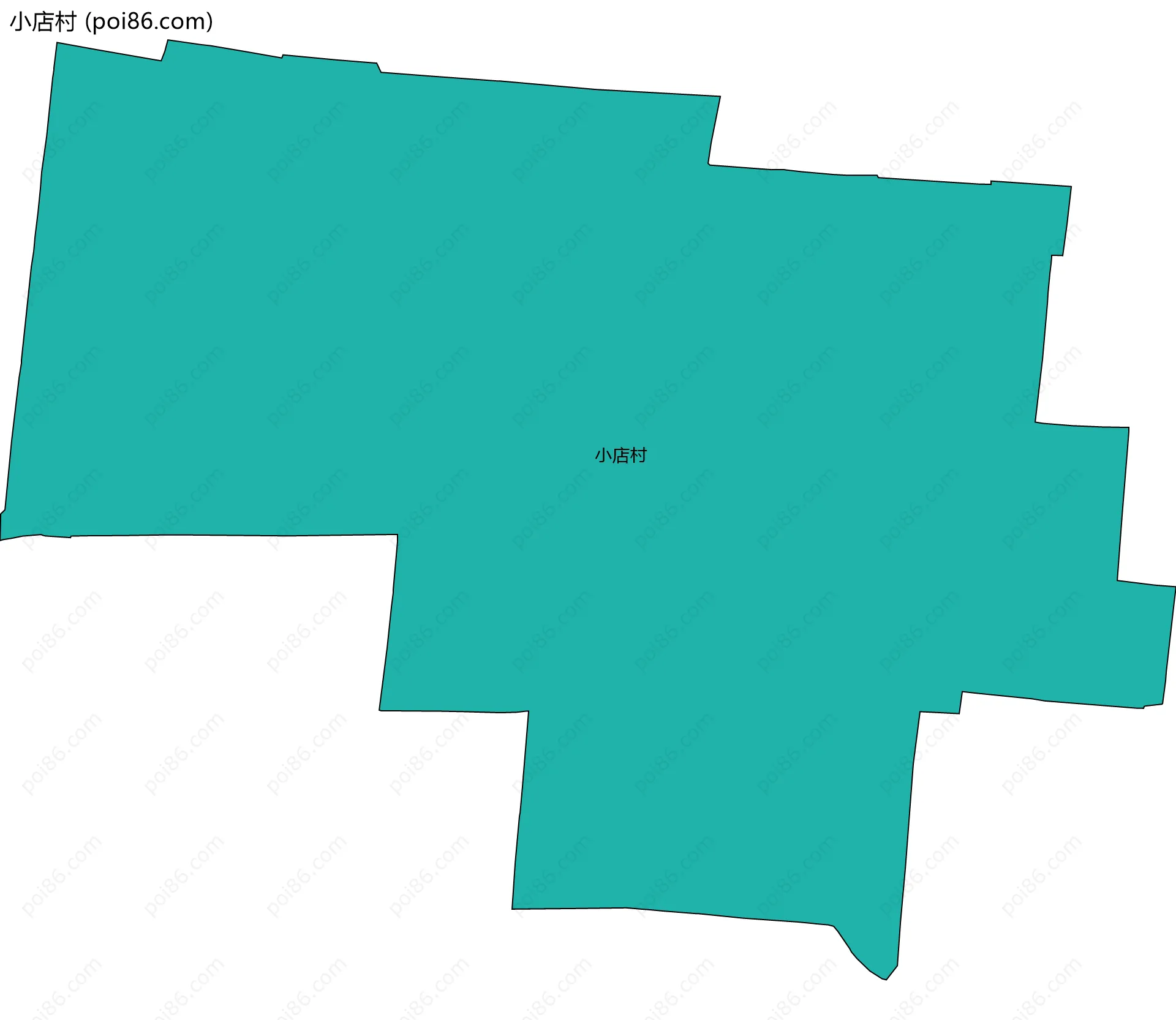 小店村边界地图