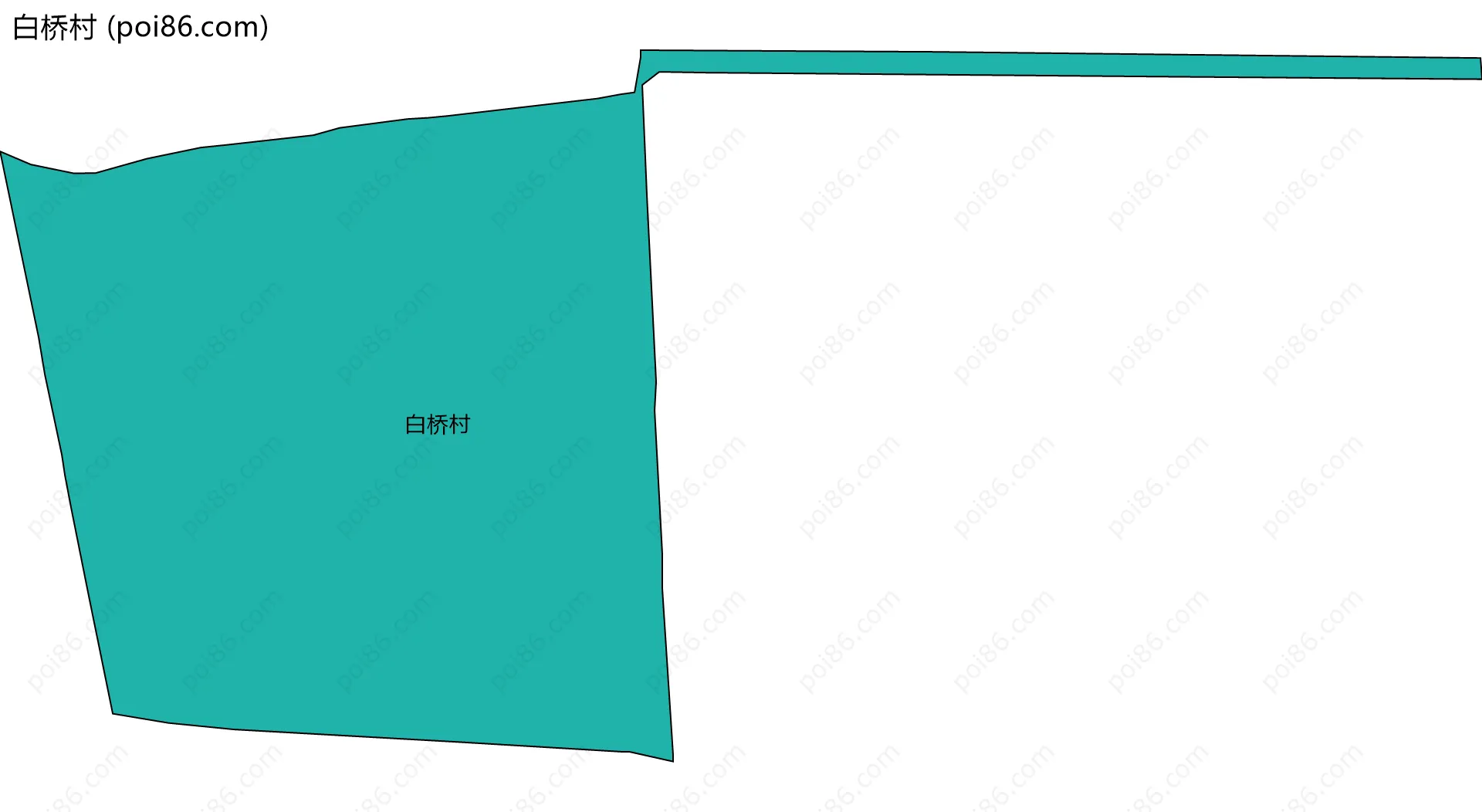白桥村边界地图