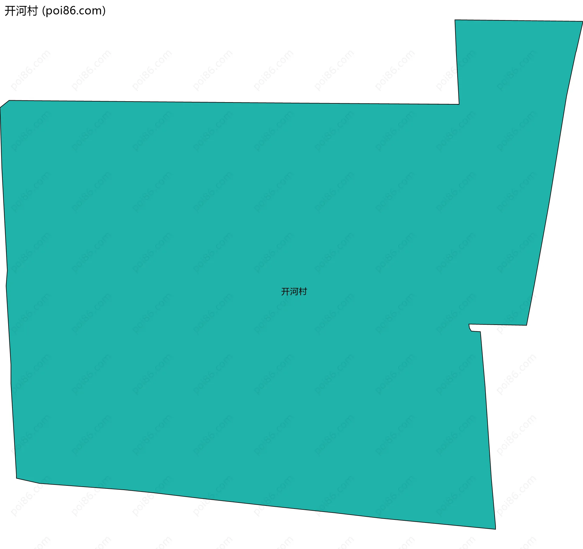开河村边界地图