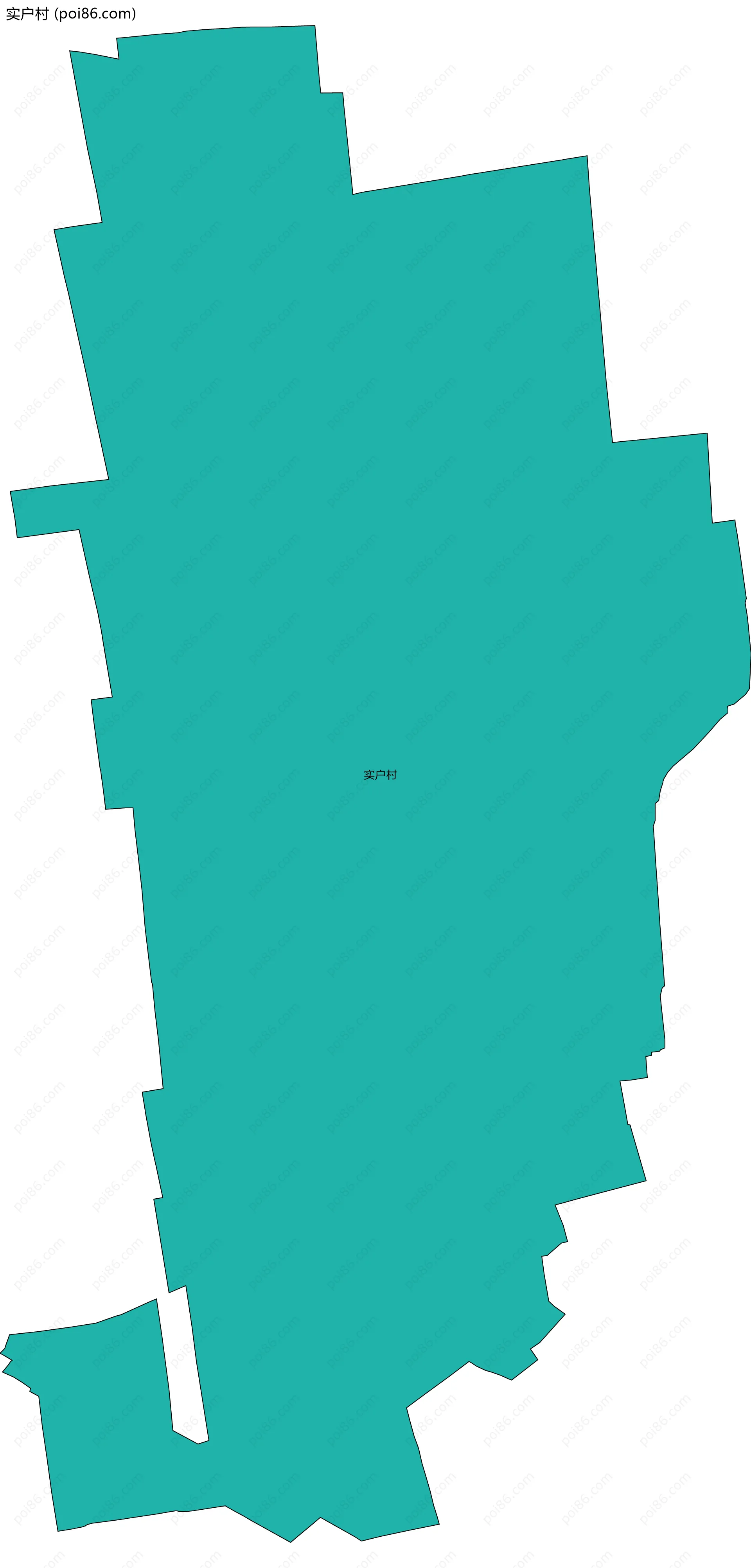 实户村边界地图