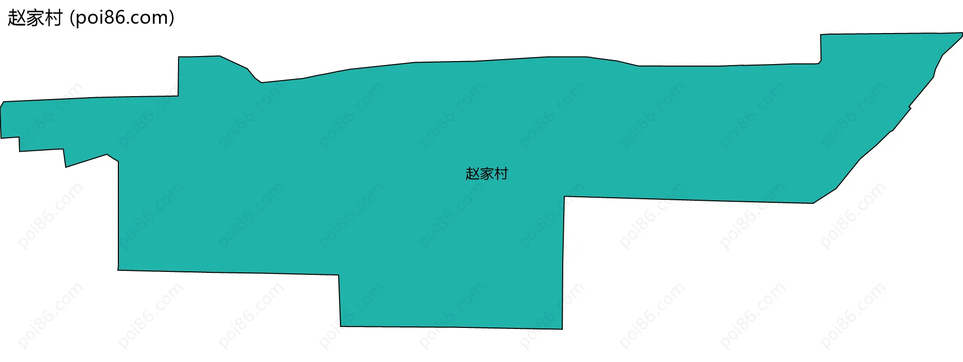 赵家村边界地图