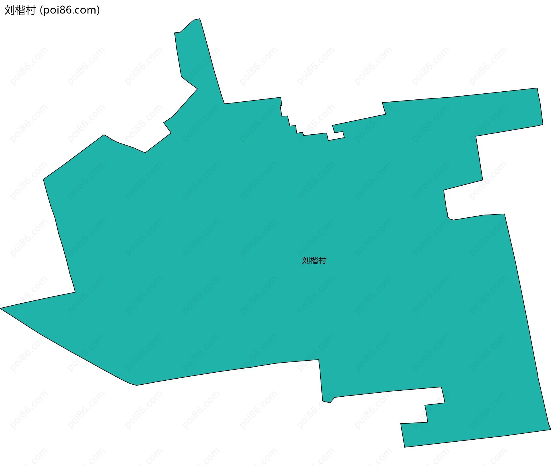 刘楷村边界地图