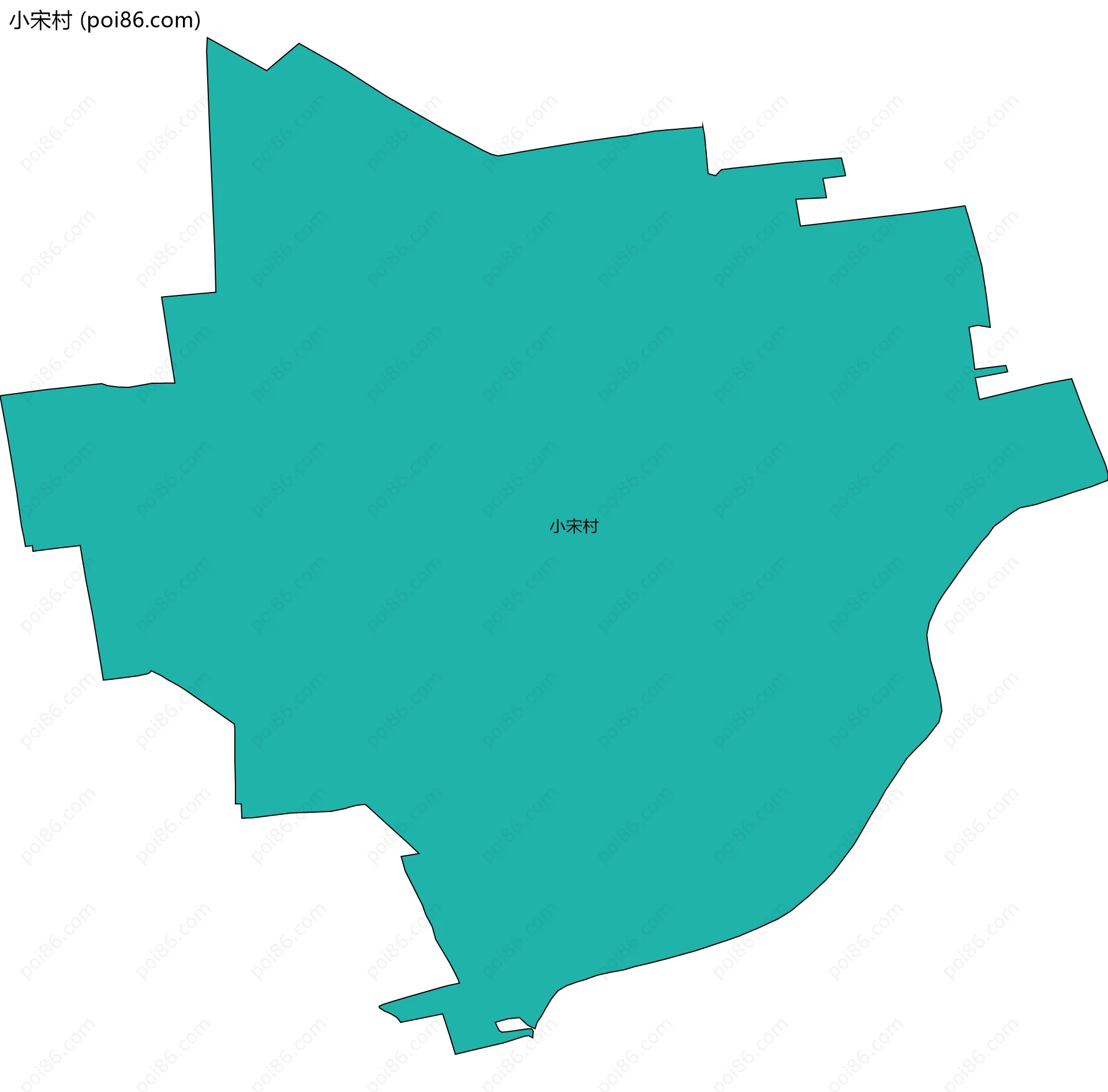 小宋村边界地图