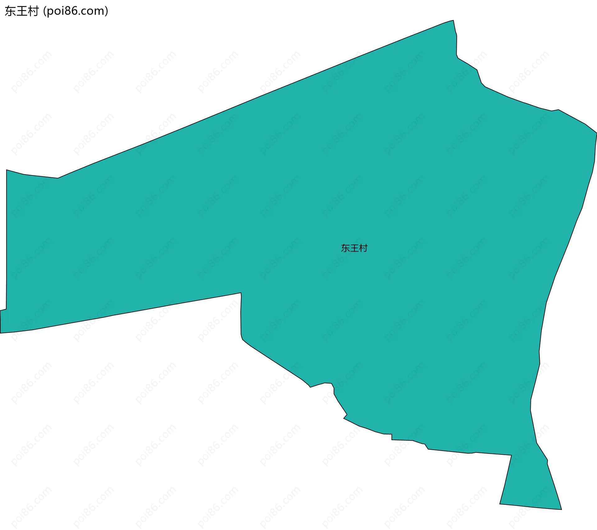 东王村边界地图