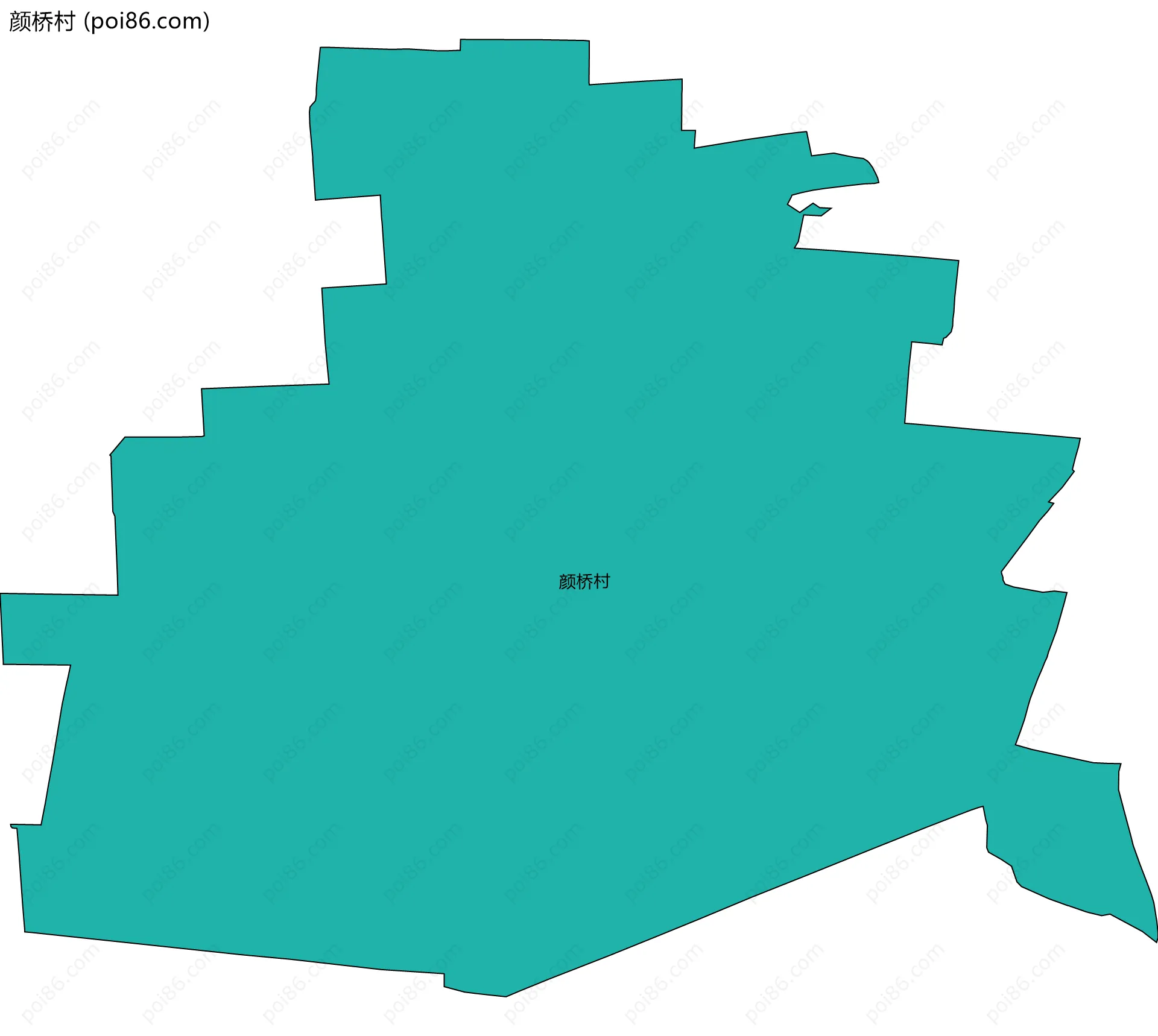 颜桥村边界地图
