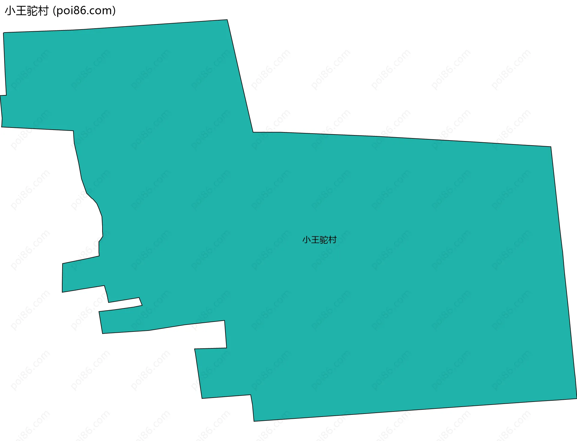 小王驼村边界地图