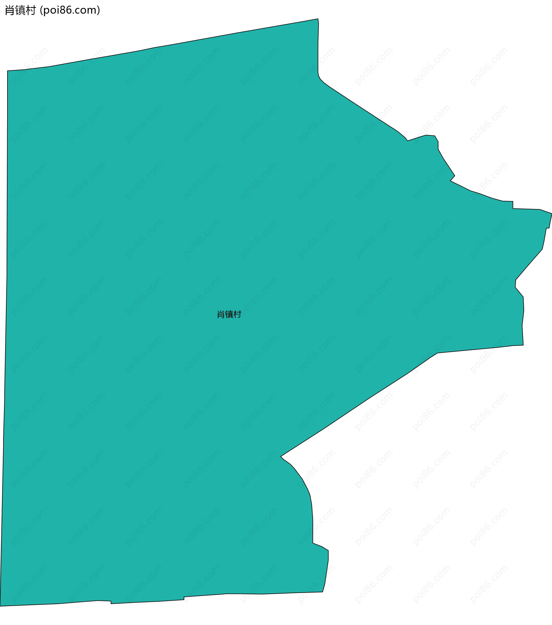 肖镇村边界地图