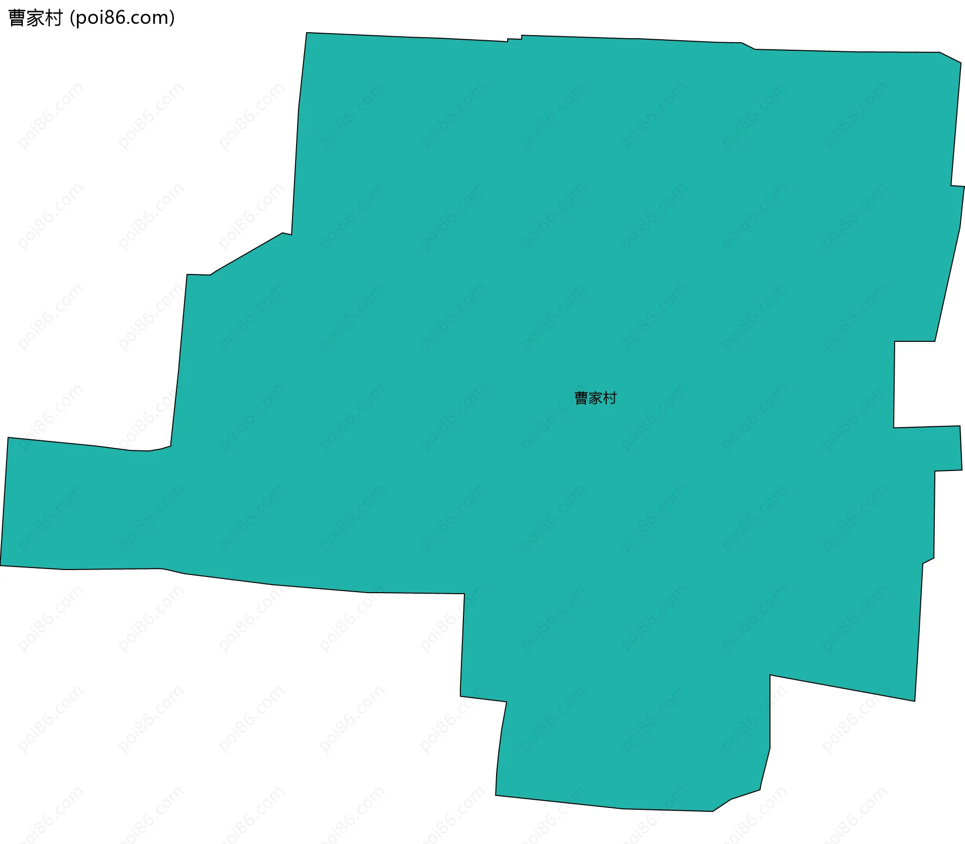 曹家村边界地图