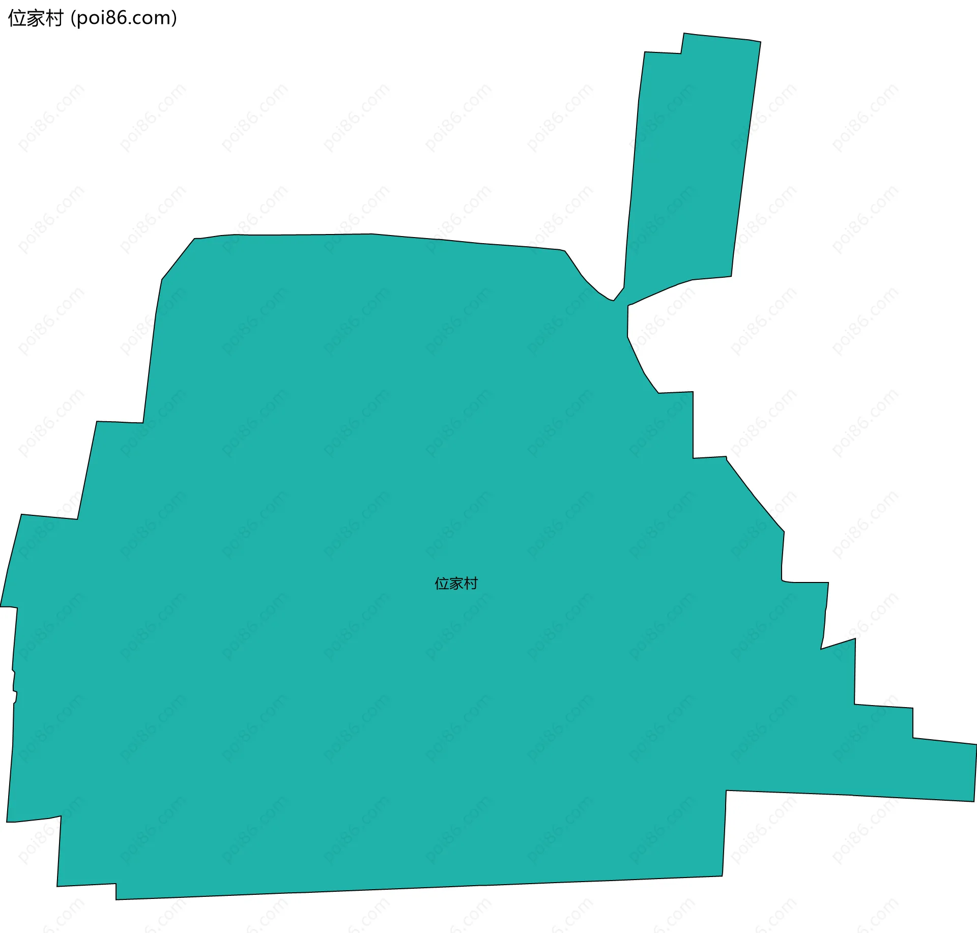 位家村边界地图