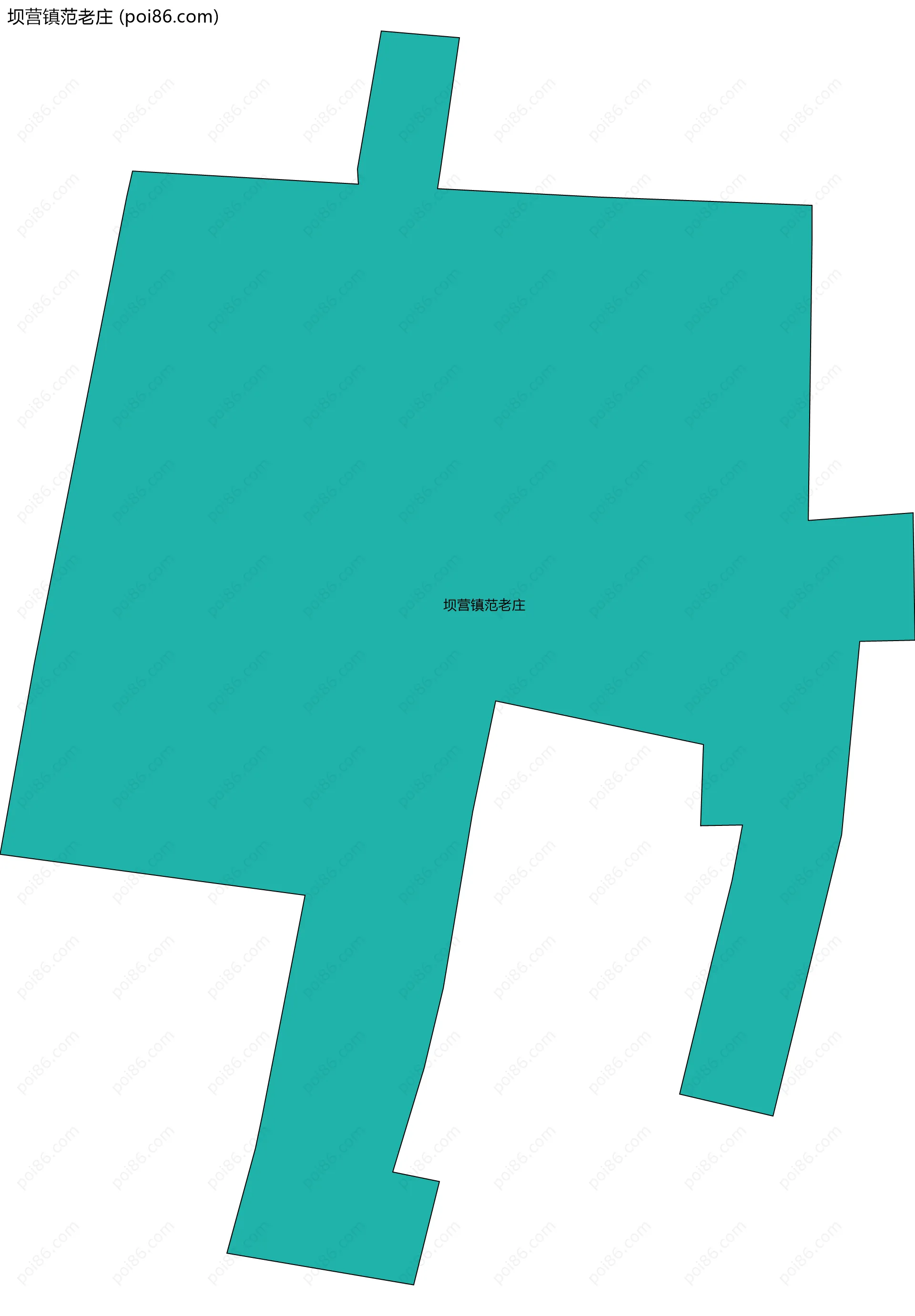 坝营镇范老庄边界地图