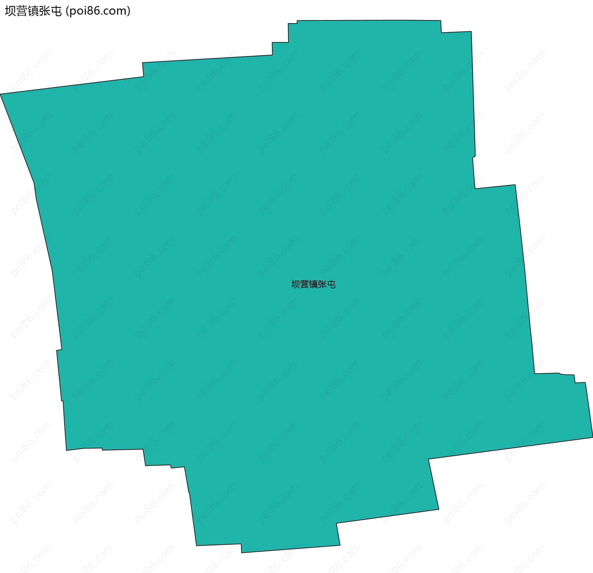坝营镇张屯边界地图