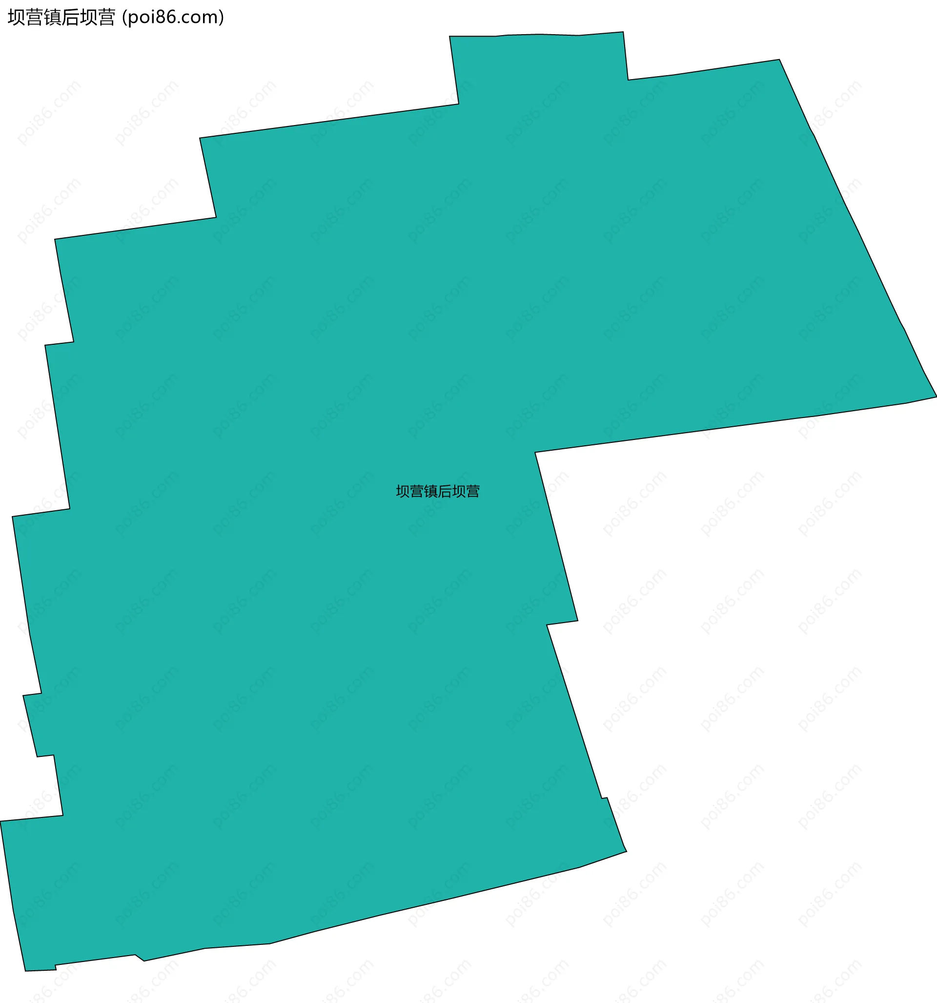 坝营镇后坝营边界地图
