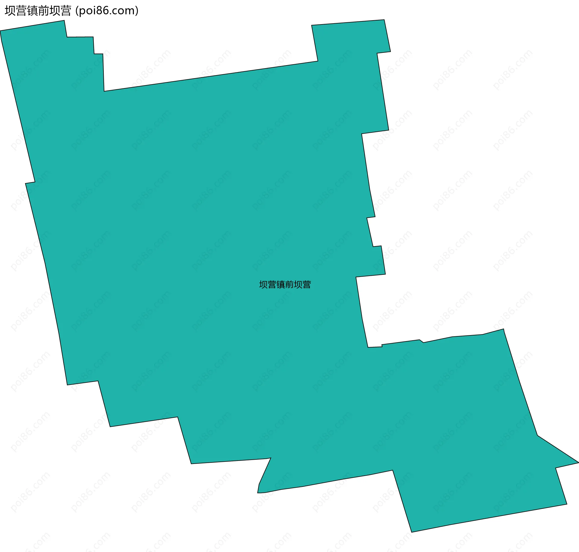 坝营镇前坝营边界地图