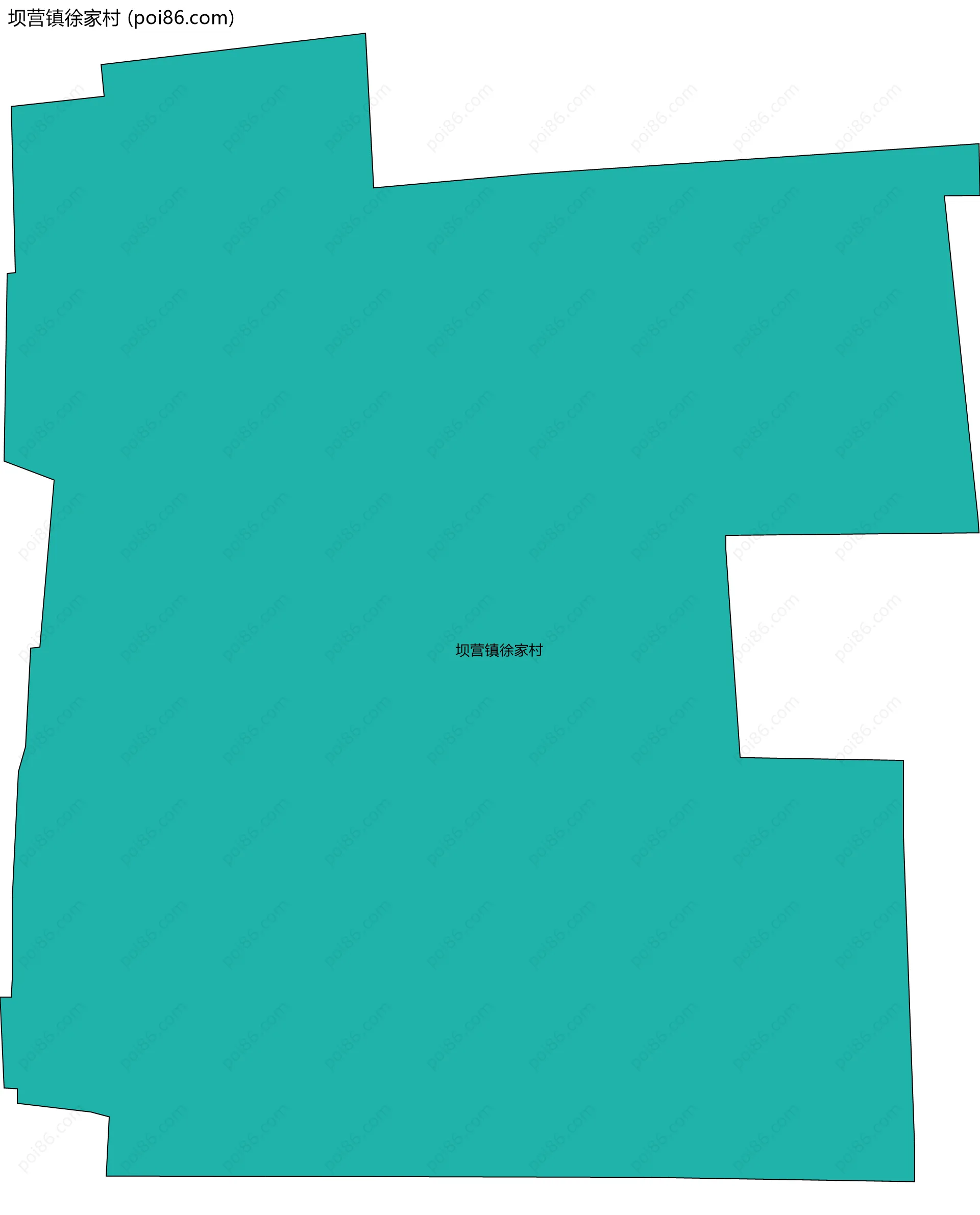 坝营镇徐家村边界地图