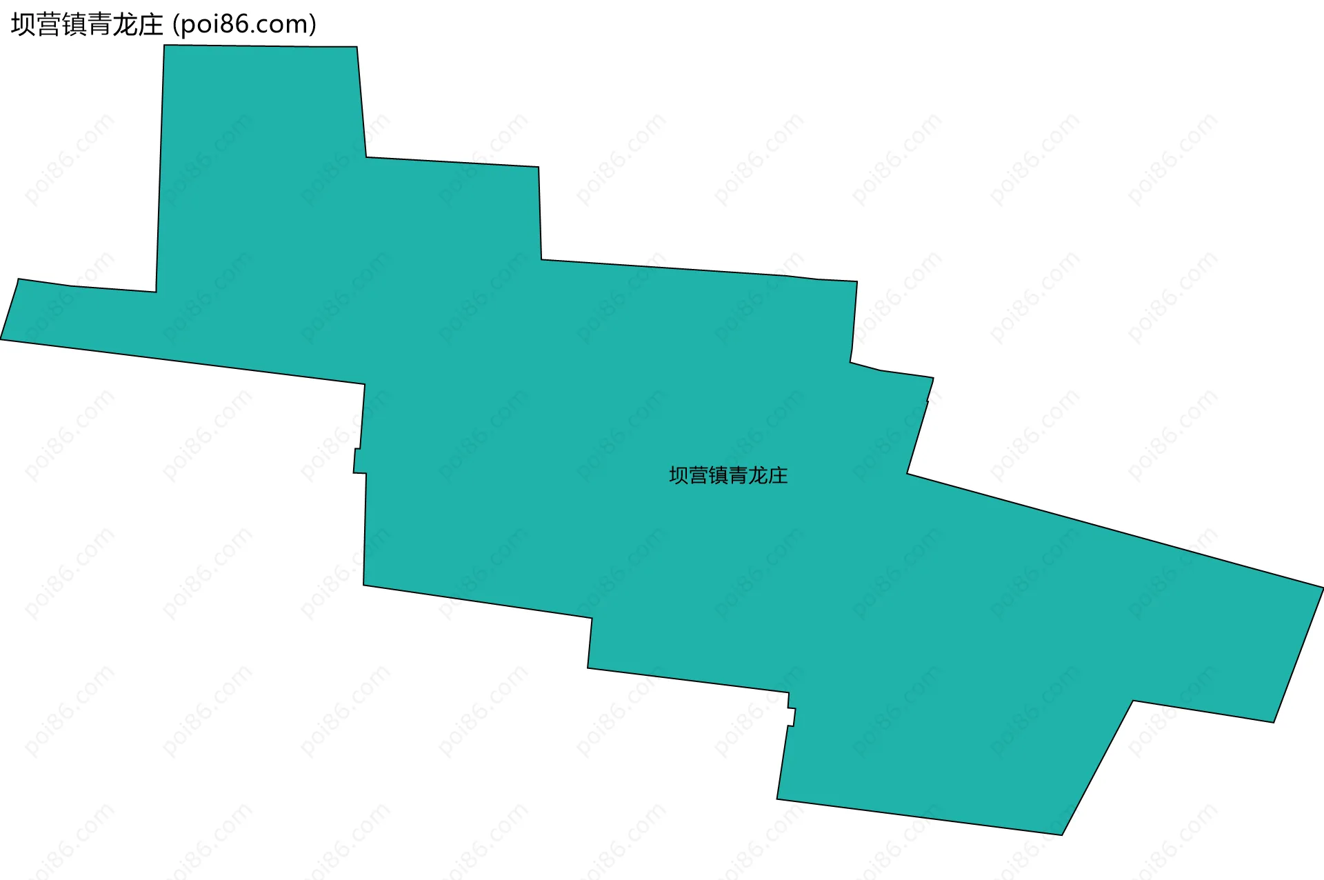 坝营镇青龙庄边界地图