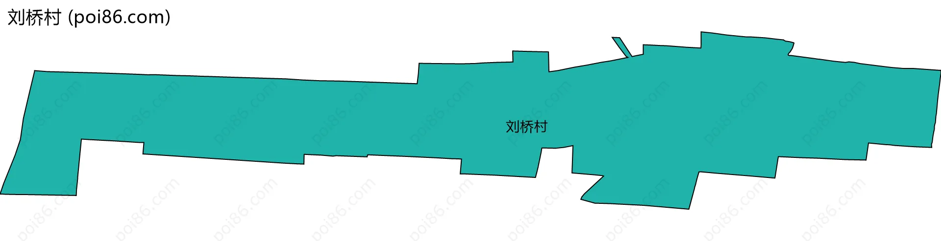 刘桥村边界地图