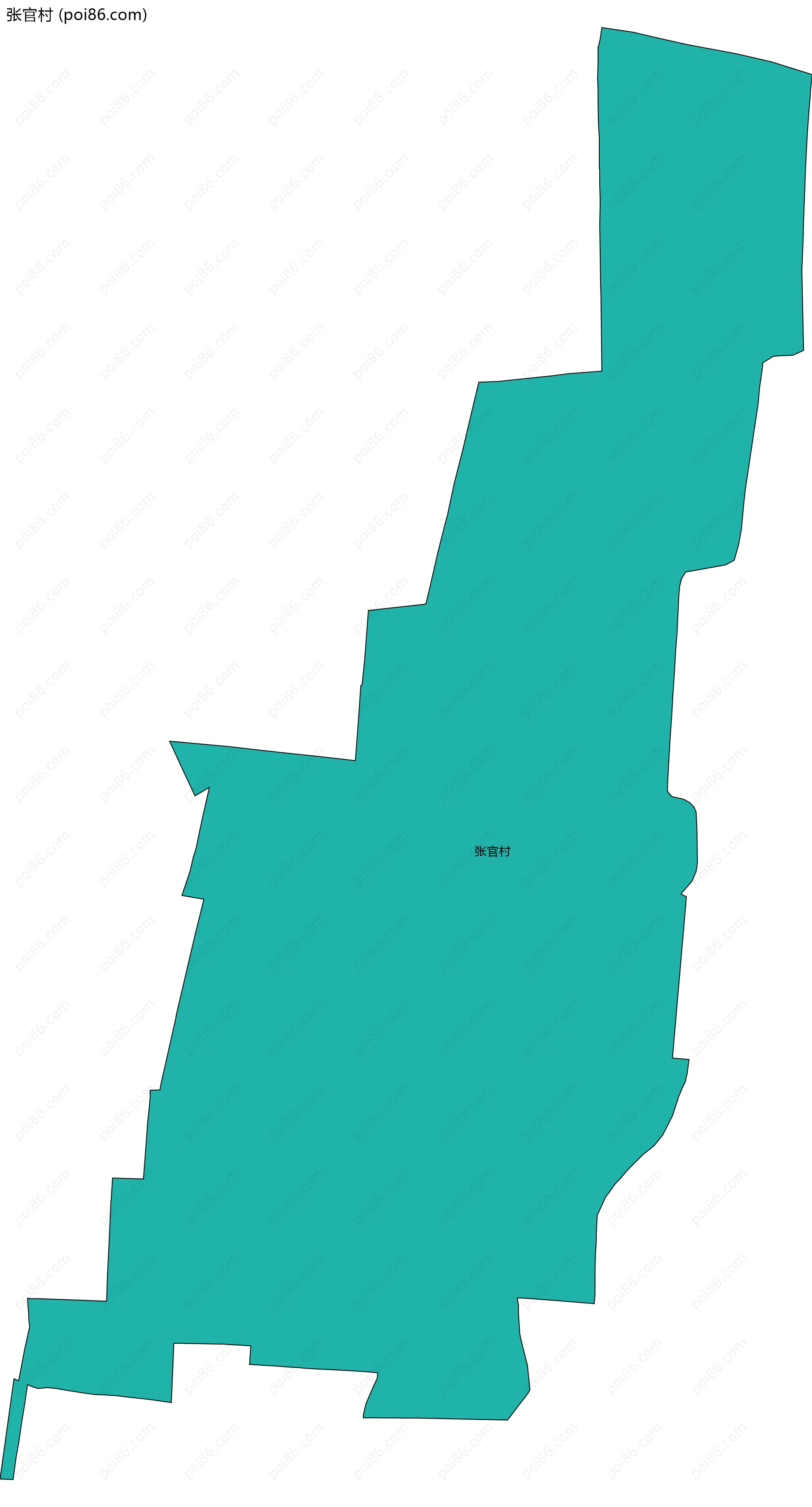 张官村边界地图