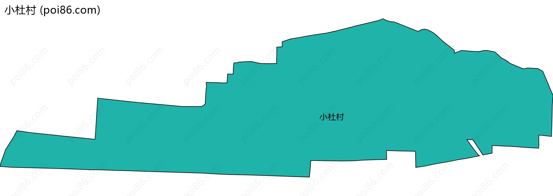 小杜村边界地图