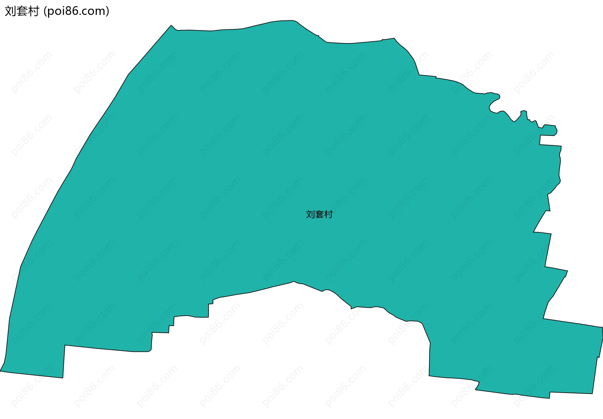 刘套村边界地图