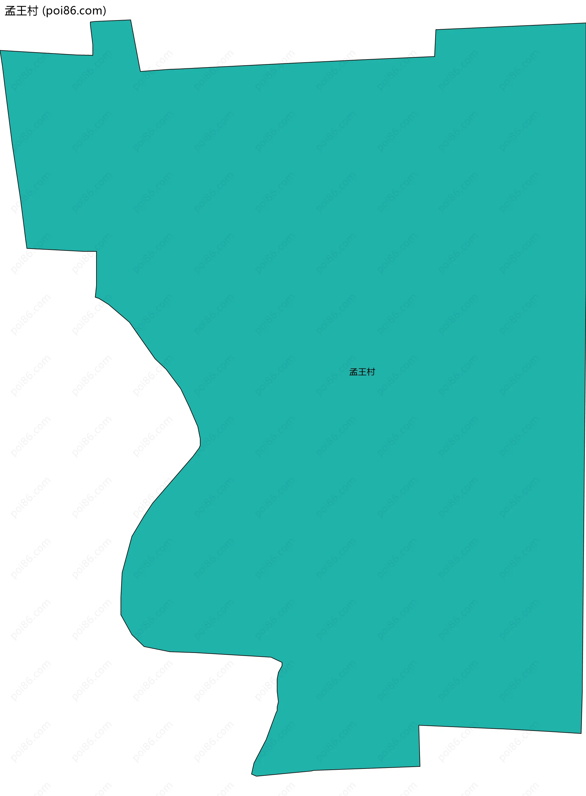 孟王村边界地图