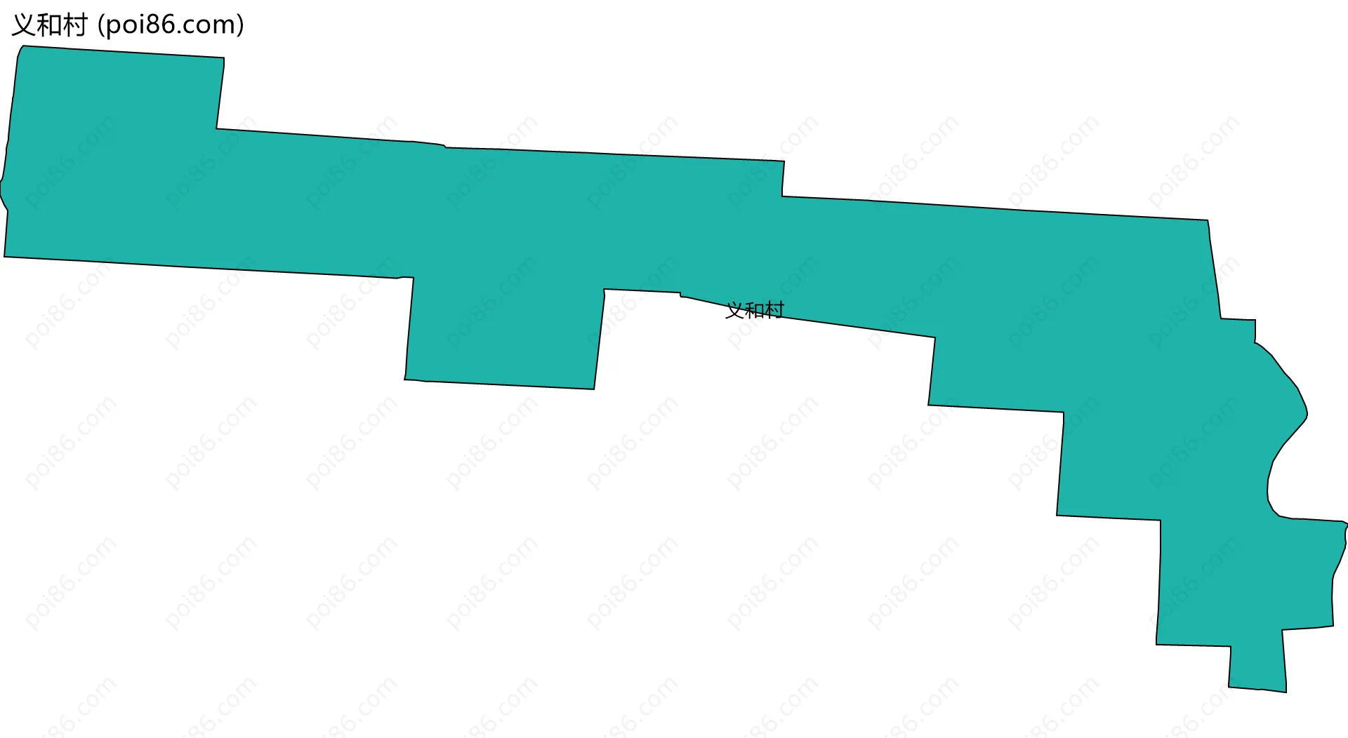 义和村边界地图