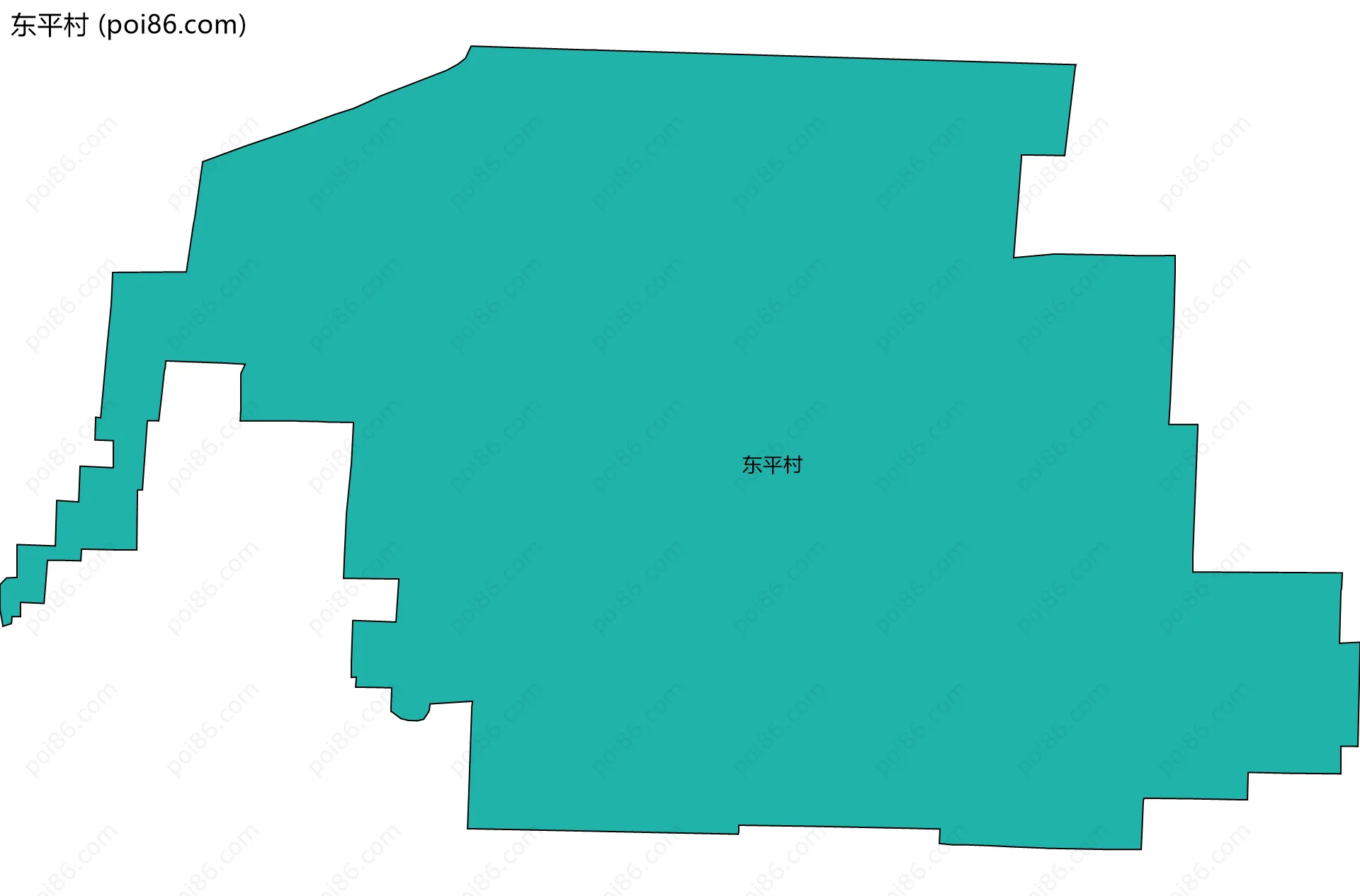 东平村边界地图