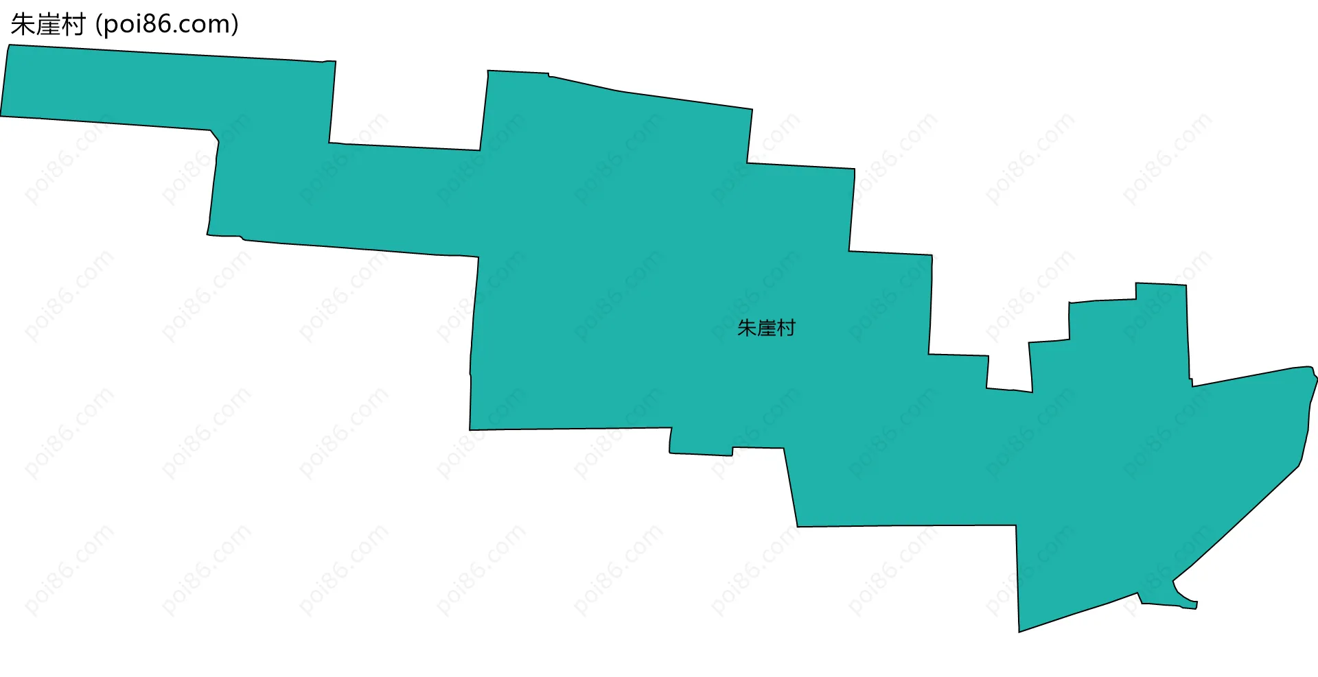 朱崖村边界地图