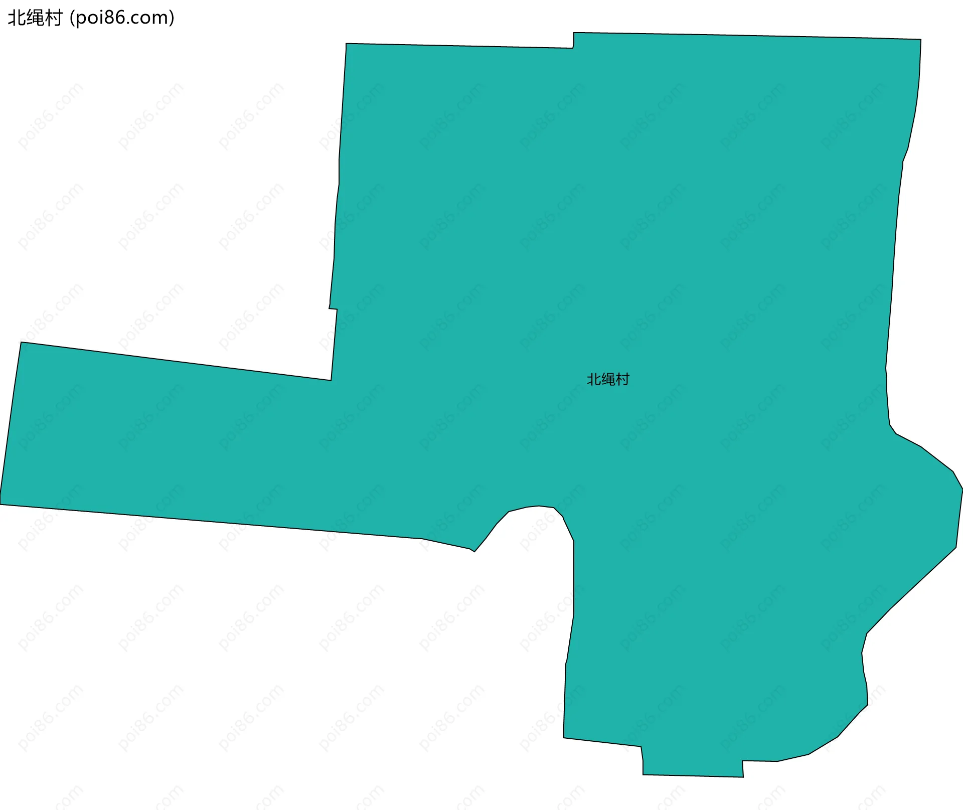 北绳村边界地图