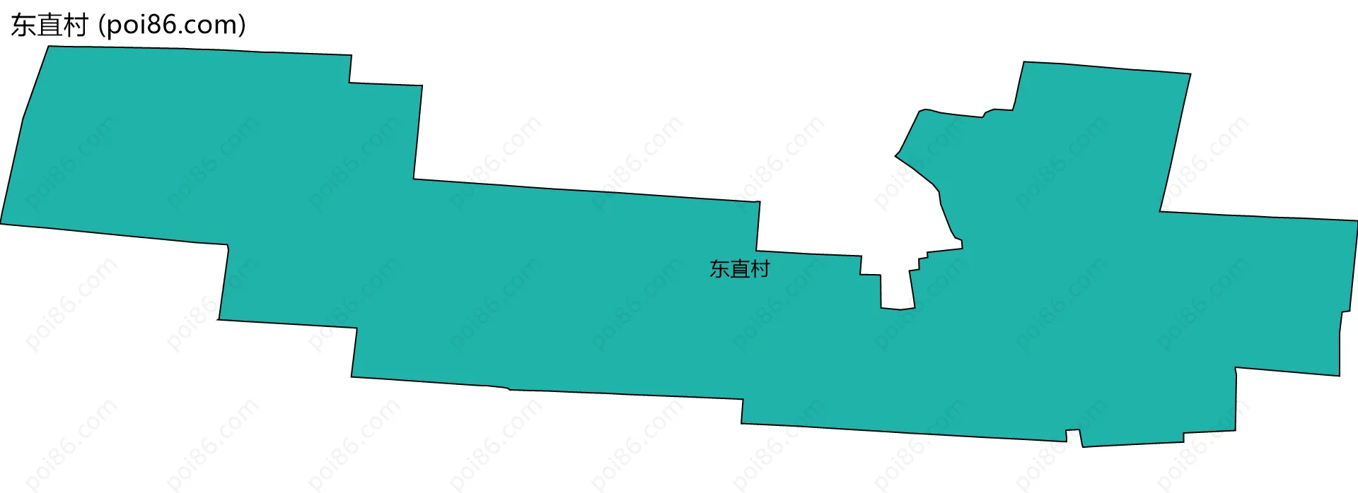 东直村边界地图