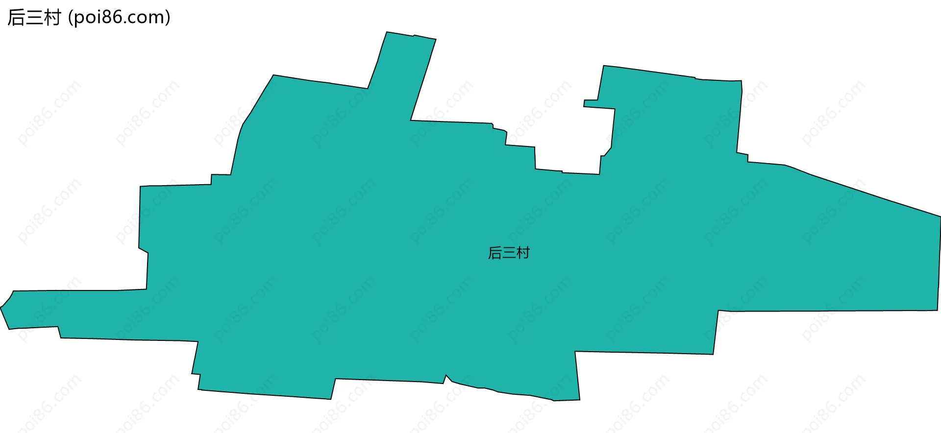 后三村边界地图