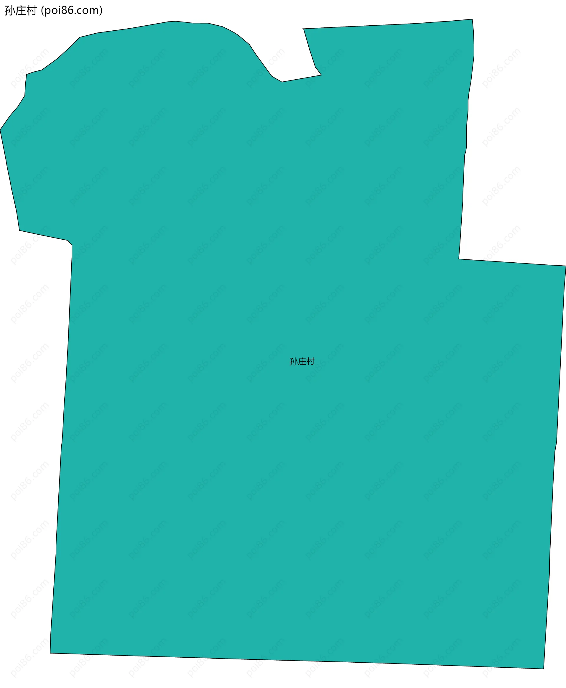 孙庄村边界地图